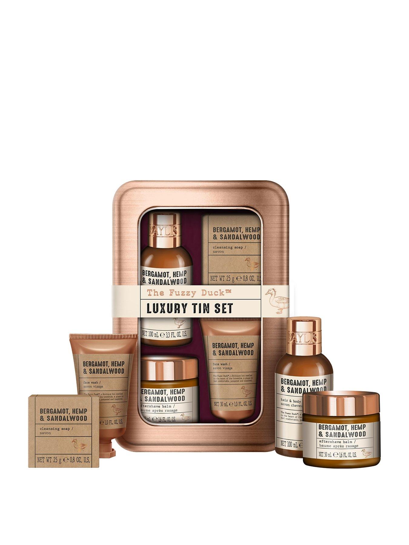 undefined The Fuzzy Duck Bergamot, Hemp  &  Sandalwood Men's Luxury Grooming Tin Gift Set