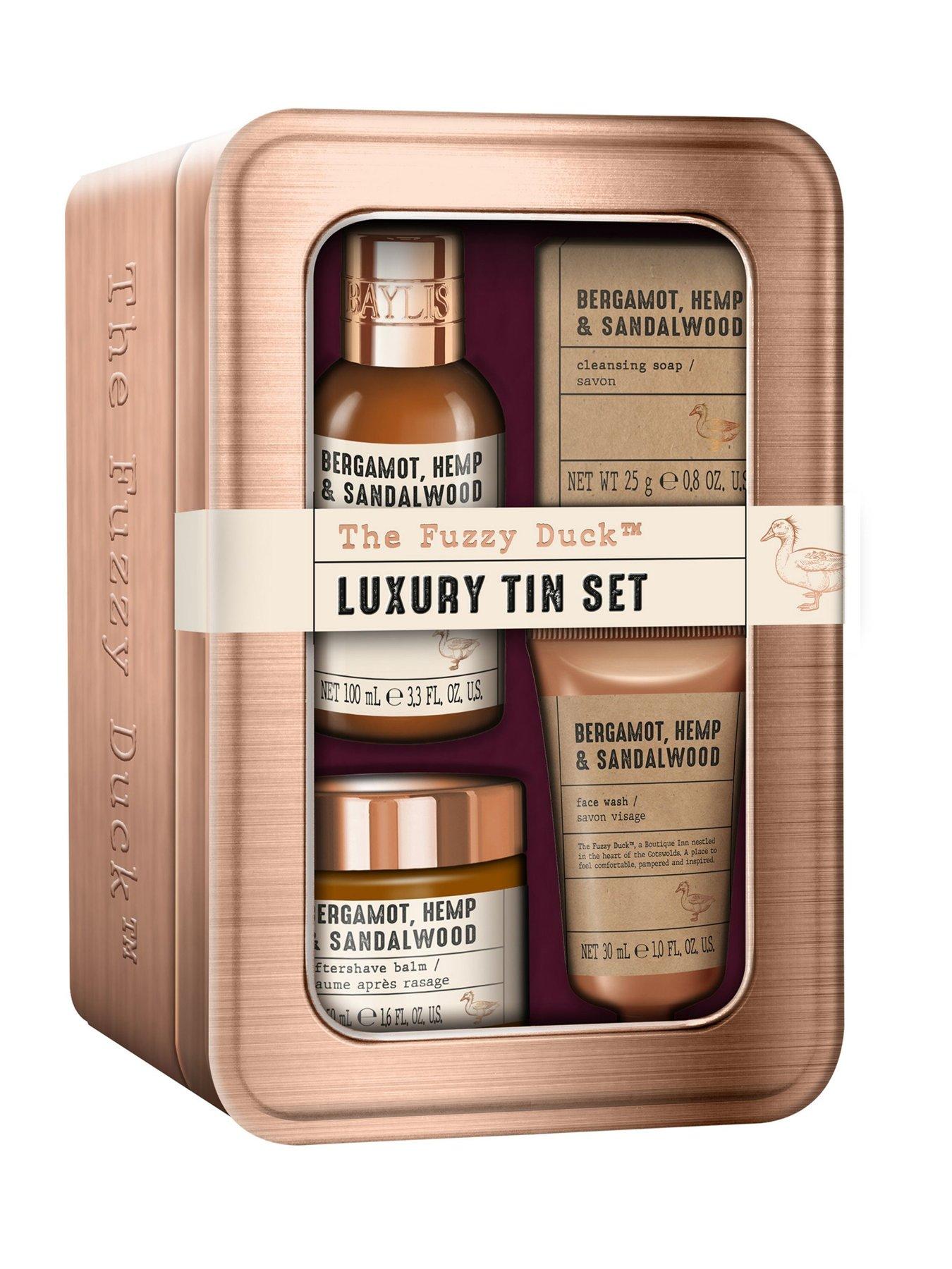 Image 2 of 4 of BAYLIS & HARDING The Fuzzy Duck Bergamot, Hemp &amp; Sandalwood Men's Luxury Grooming Tin Gift Set