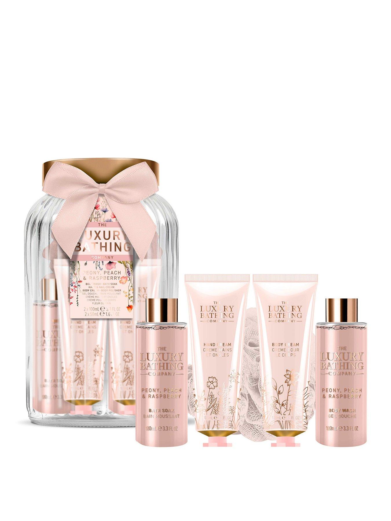 the-luxury-bathing-company-pure-indulgence-glass-jar-set--peony-peach-raspberry