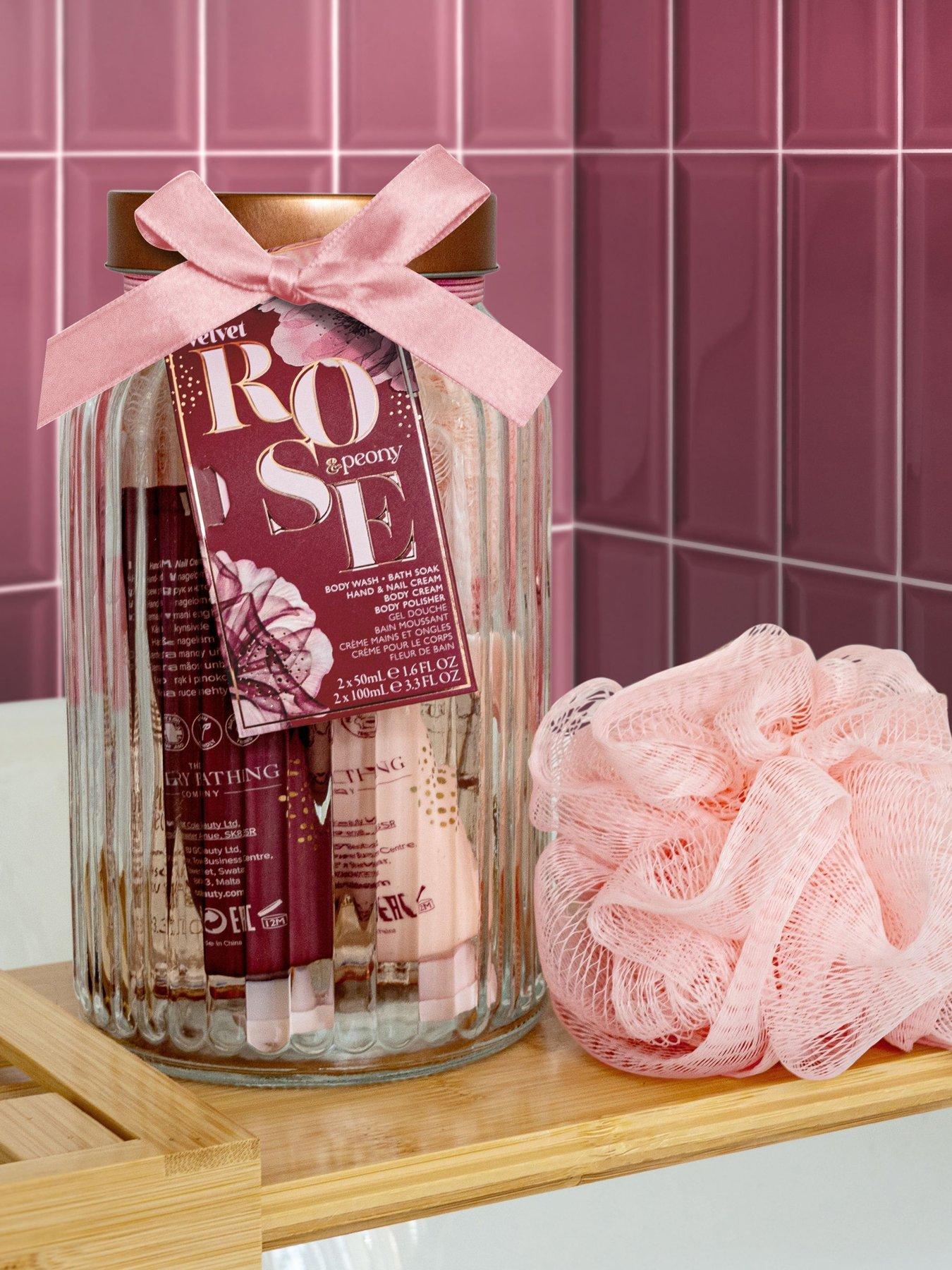 Image 2 of 2 of The Luxury Bathing Company Pure Indulgence Glass Jar Set - Velvet Rose & Peony