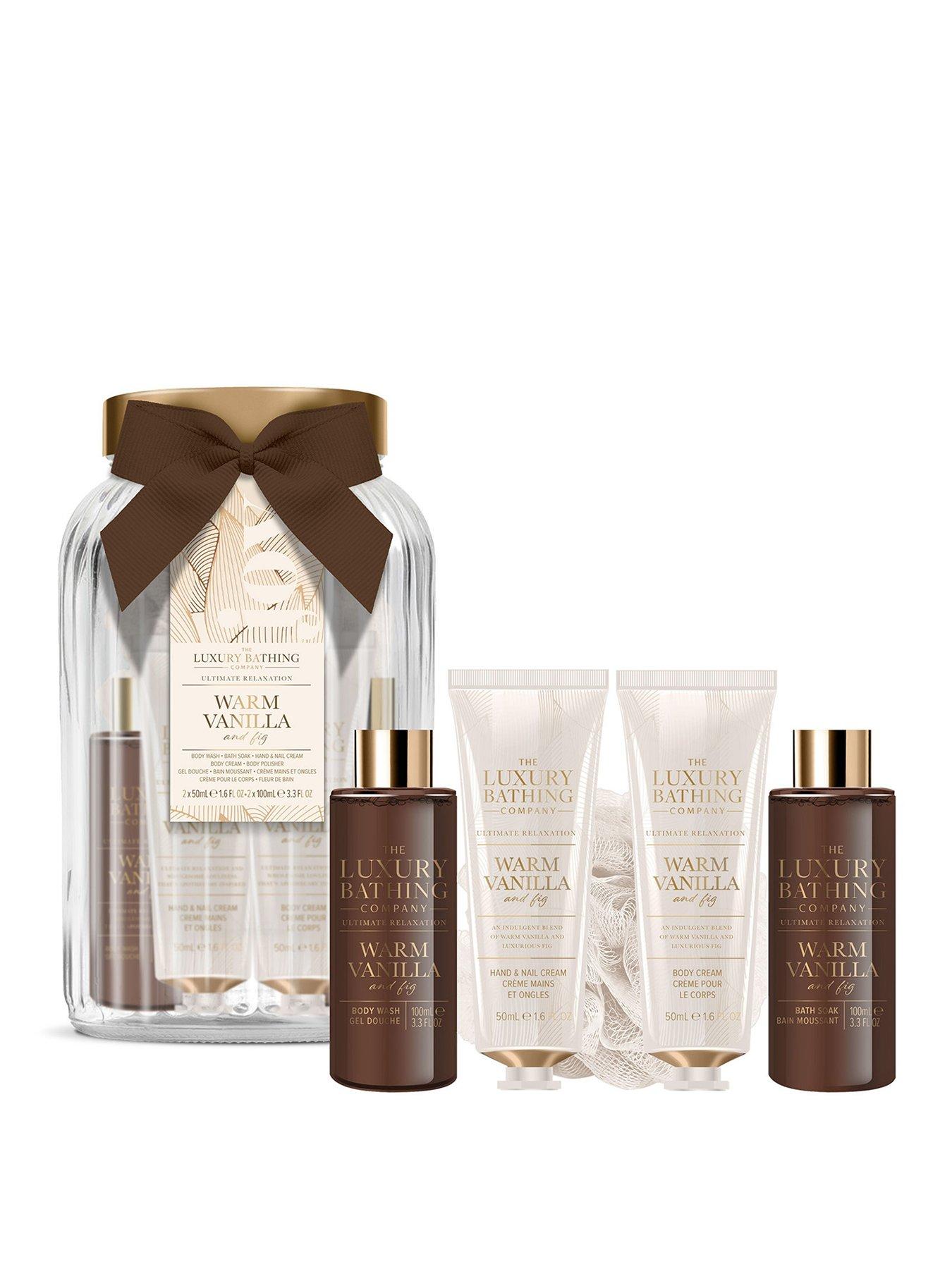 The Luxury Bathing Company Pure Indulgence Glass Jar - Warm Vanilla & Fig