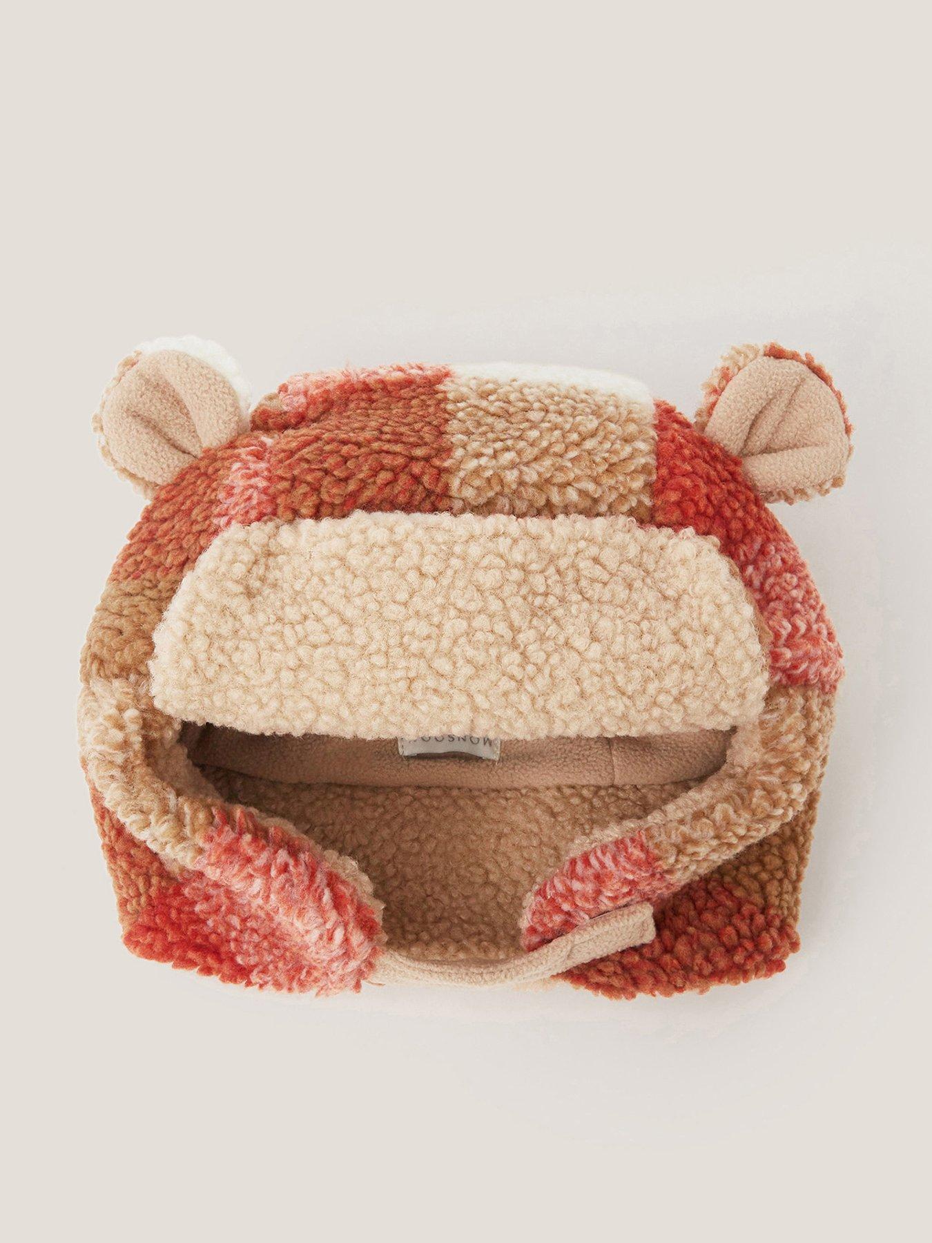 Monsoon Boys Check Trapper Hat With Ears - Multi