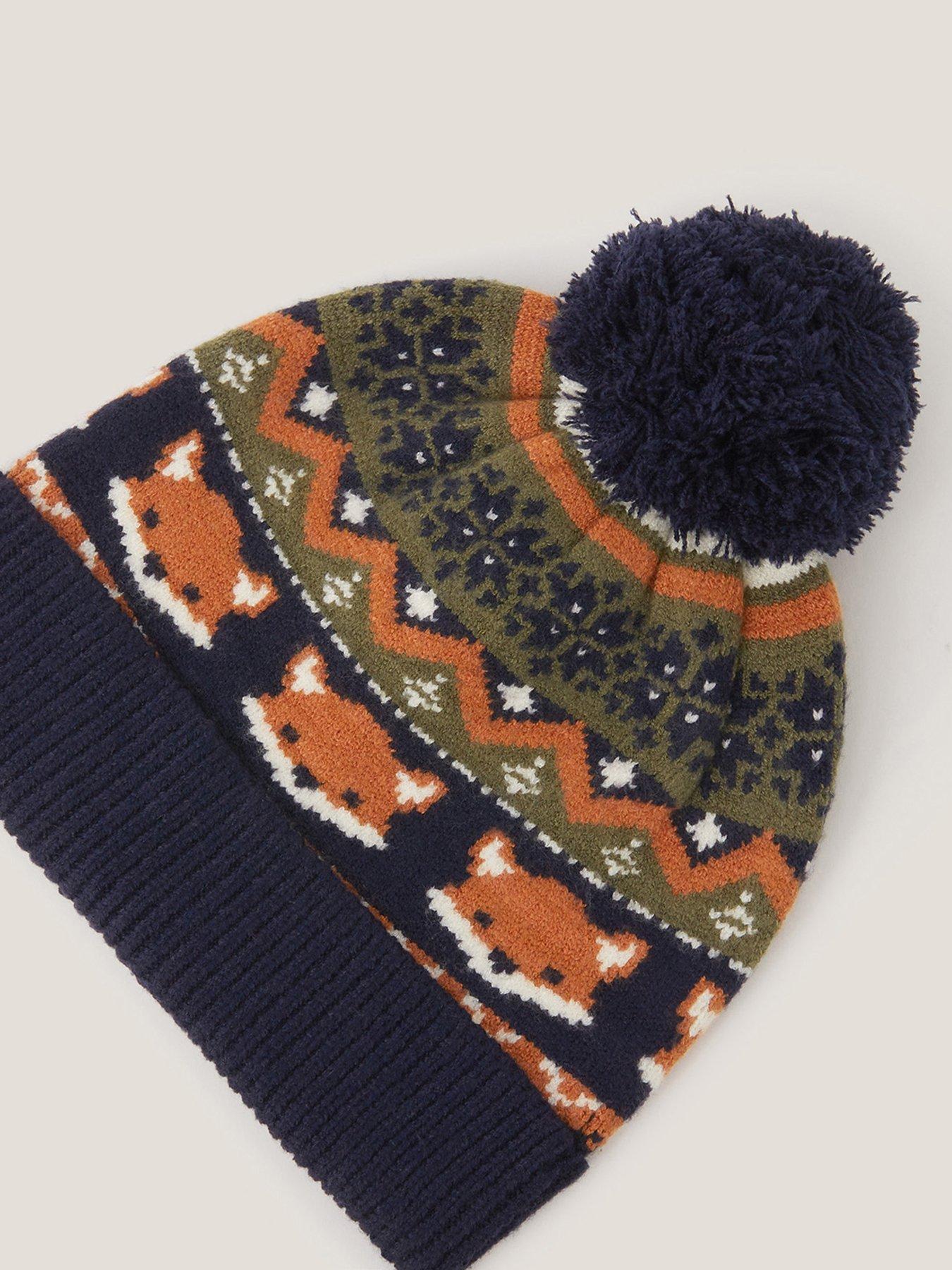  image of monsoon-boys-fox-hat-multi