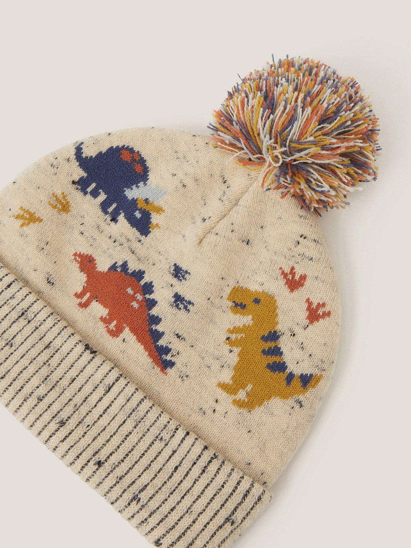 Image 2 of 2 of Monsoon Boys Dinosaur Nep Hat - Beige