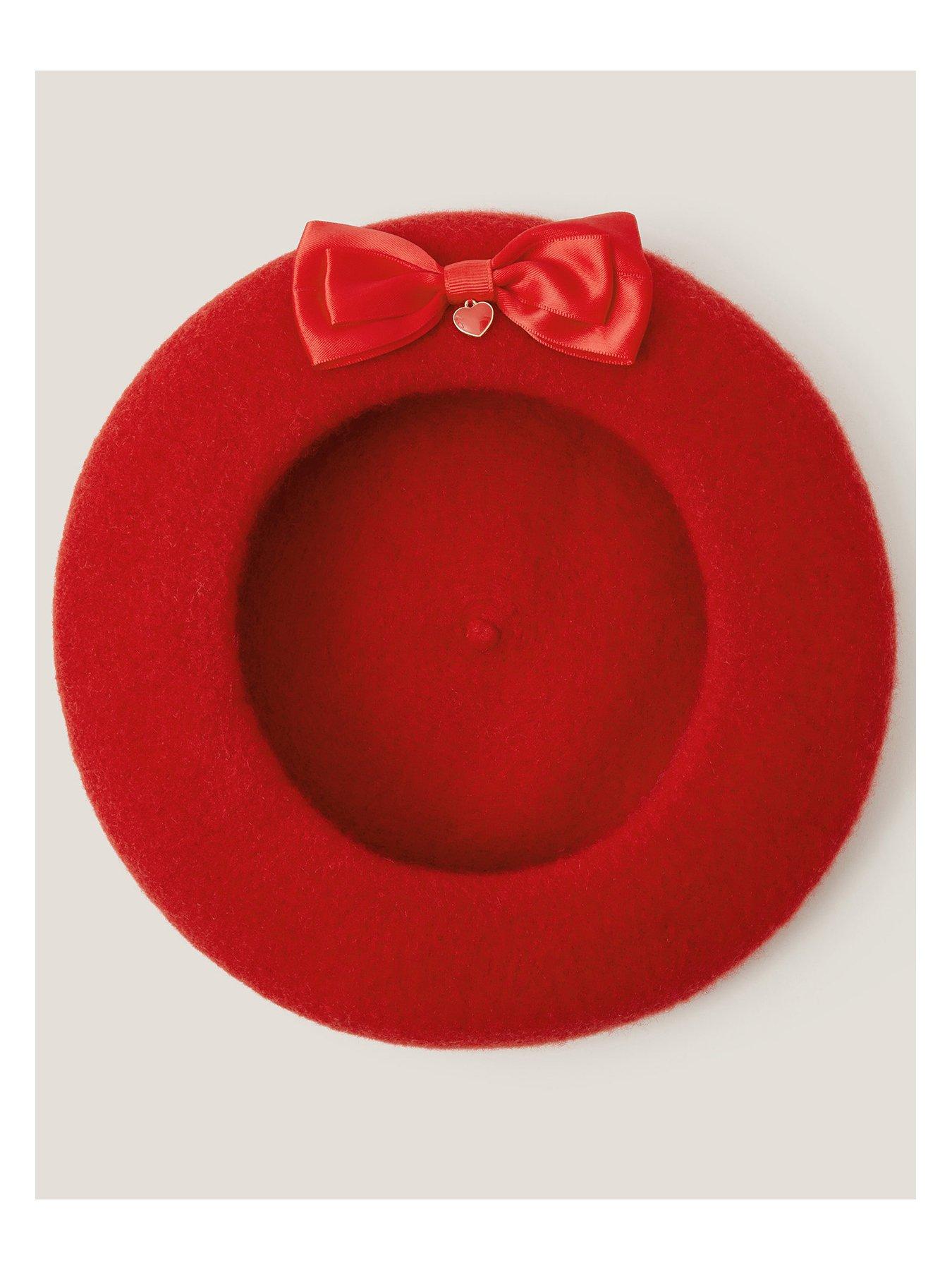  image of monsoon-girls-beret-red