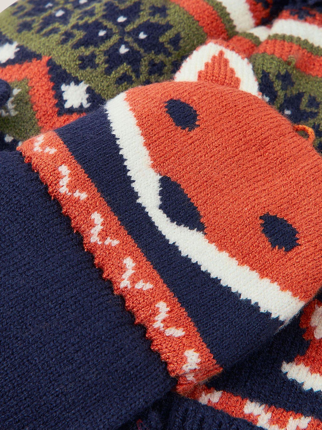 Image 3 of 3 of Monsoon Boys Fox Novelty Glove And Hat Set - Multi