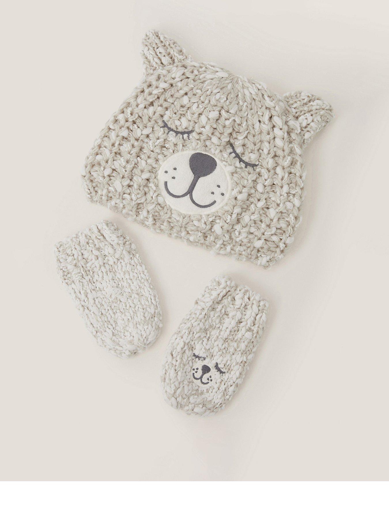 monsoon-baby-boys-bear-hat-and-mittens-grey
