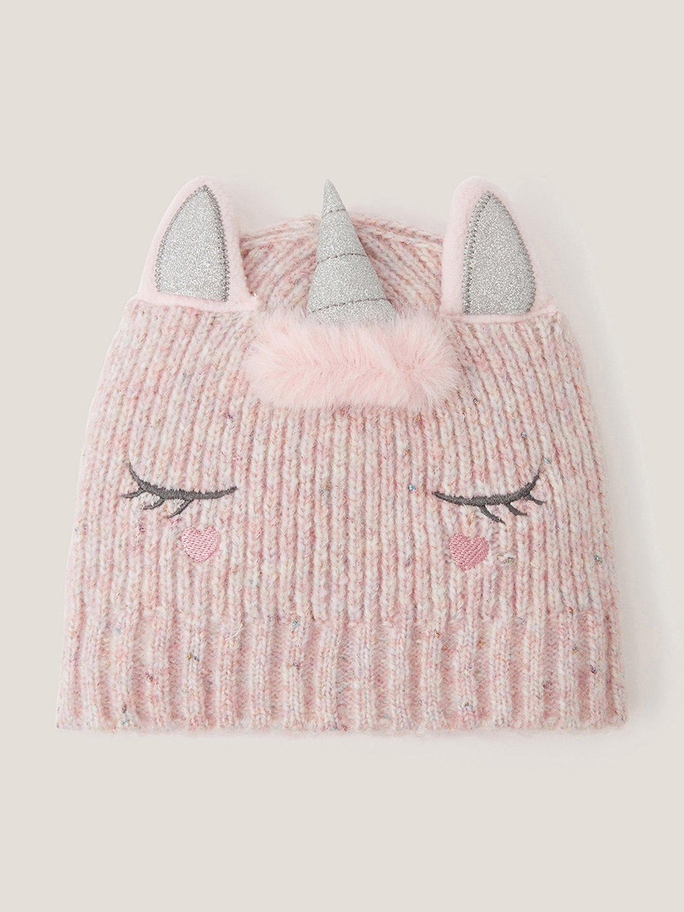 Monsoon Girls Novelty Unicorn Hat - Pink