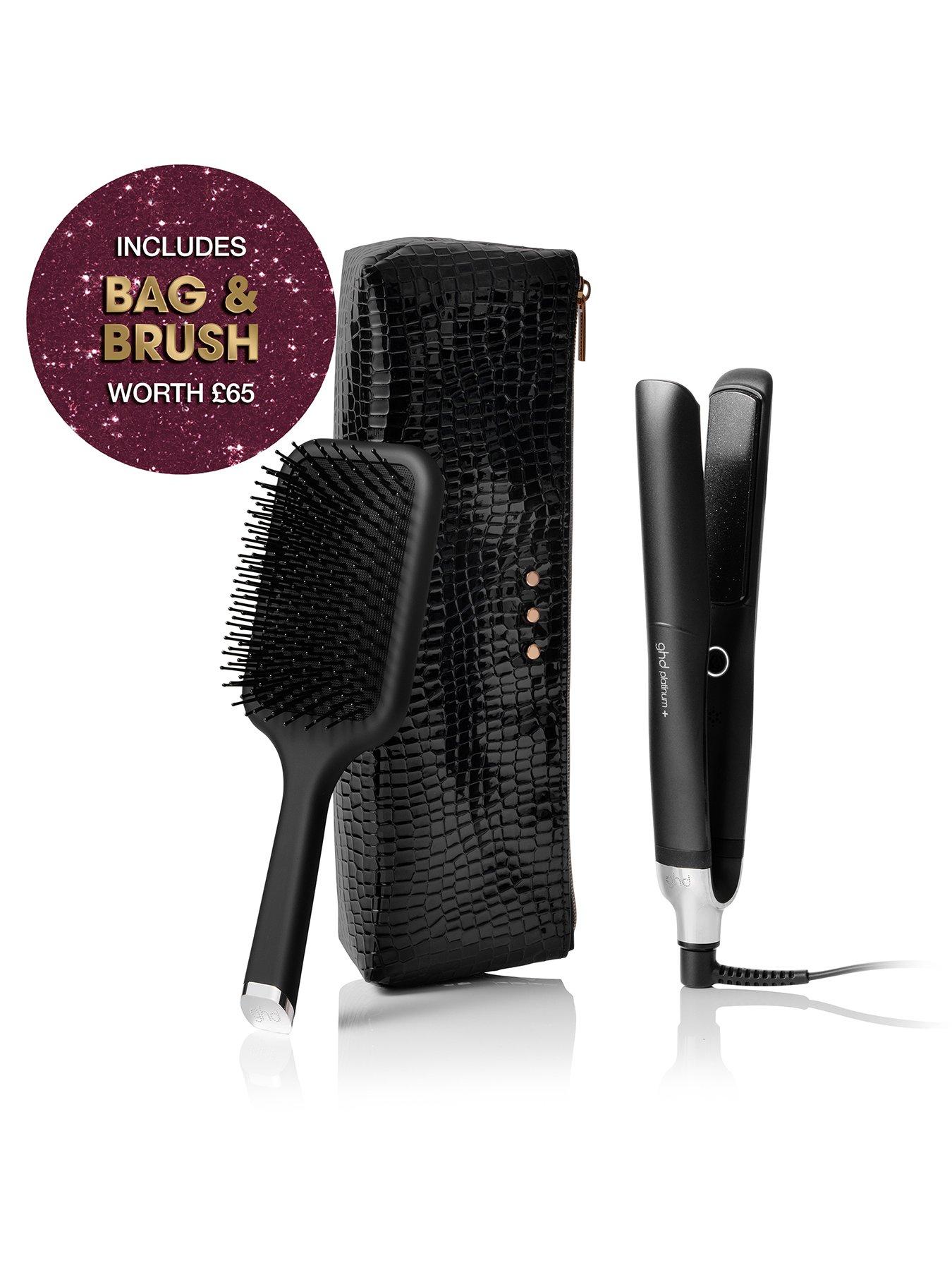Image 2 of 6 of ghd Platinum+ Styler gift set with paddle brush and styler bag