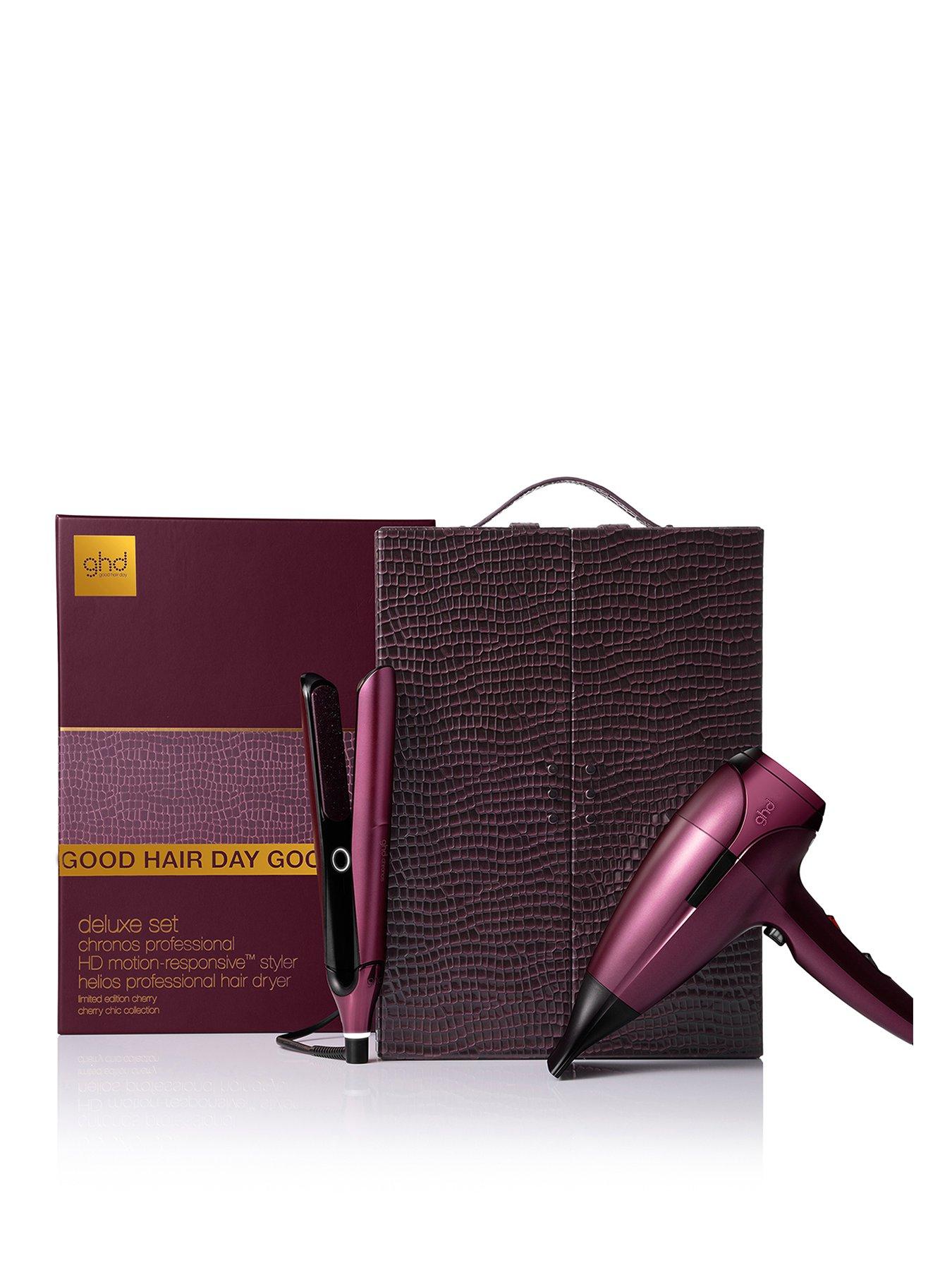 ghd Chronos Styler & Helios Hairdryer in Cherry
