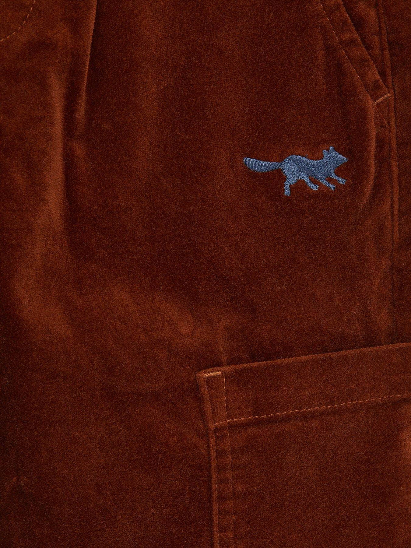 Image 3 of 3 of Monsoon Boys Uncut Cord Cargo Trousers - Brown