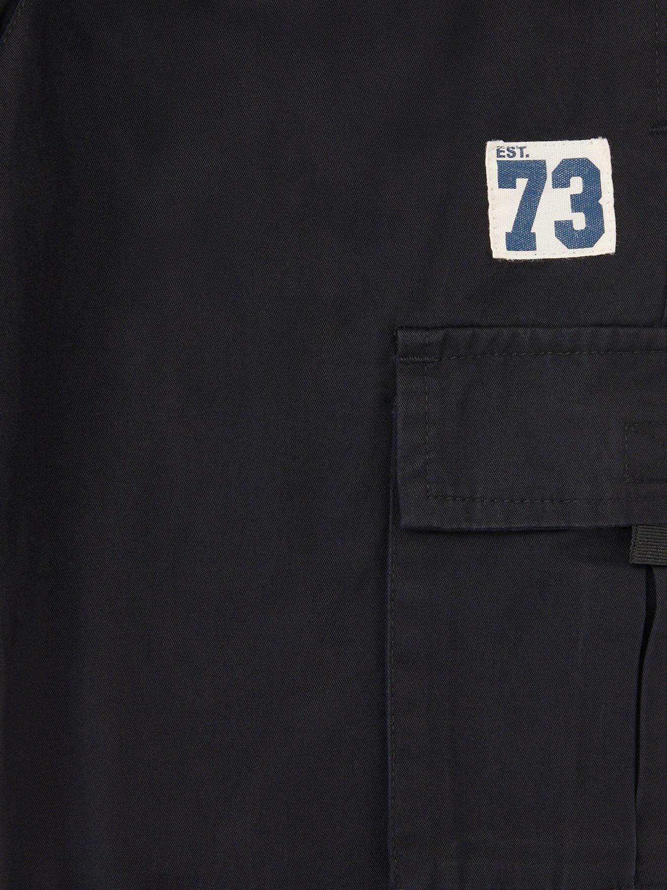 Image 3 of 3 of Monsoon Boys Lined Cargo Trousers - Black