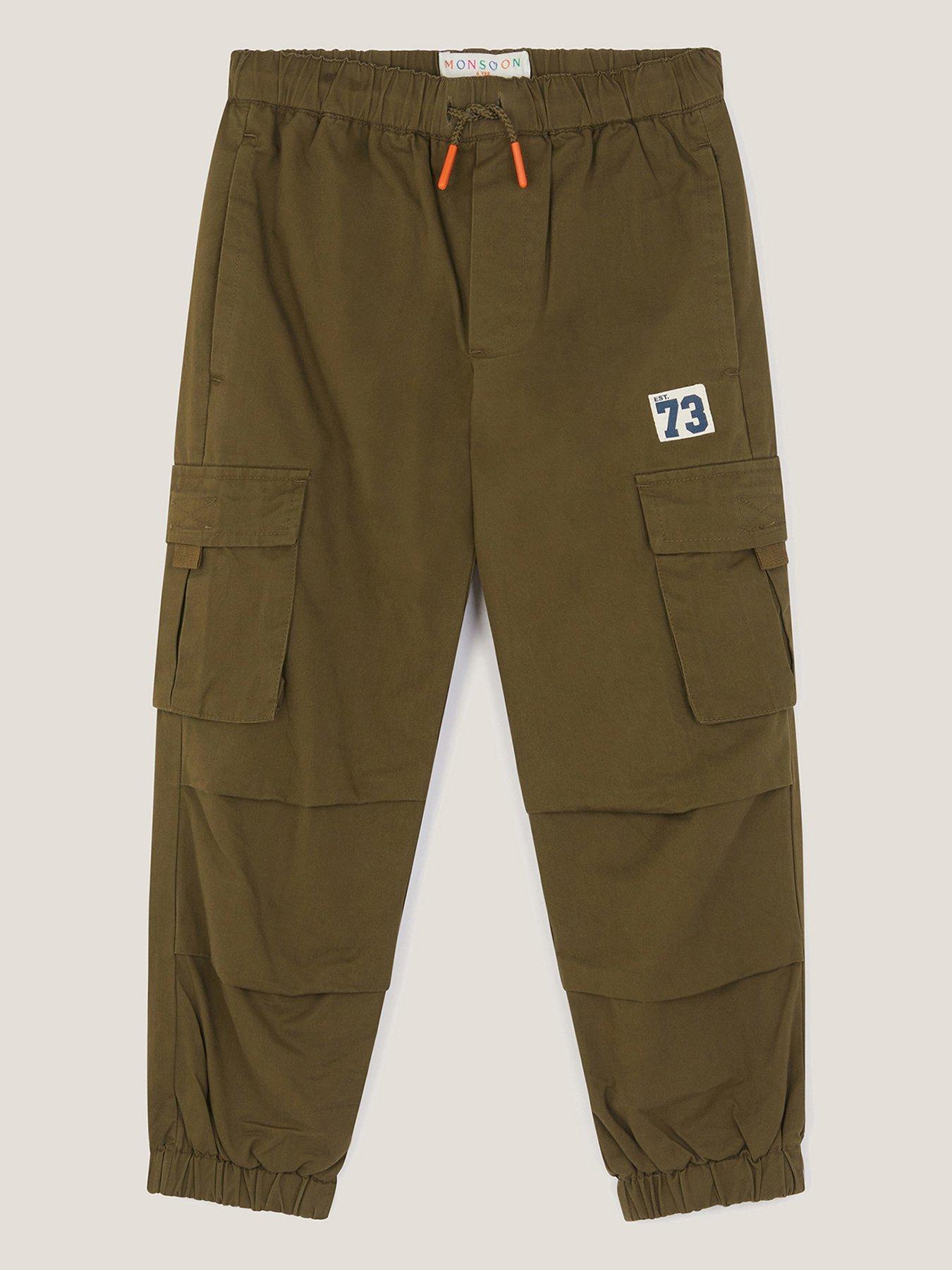 undefined Boys Lined Cargo Trousers - Khaki