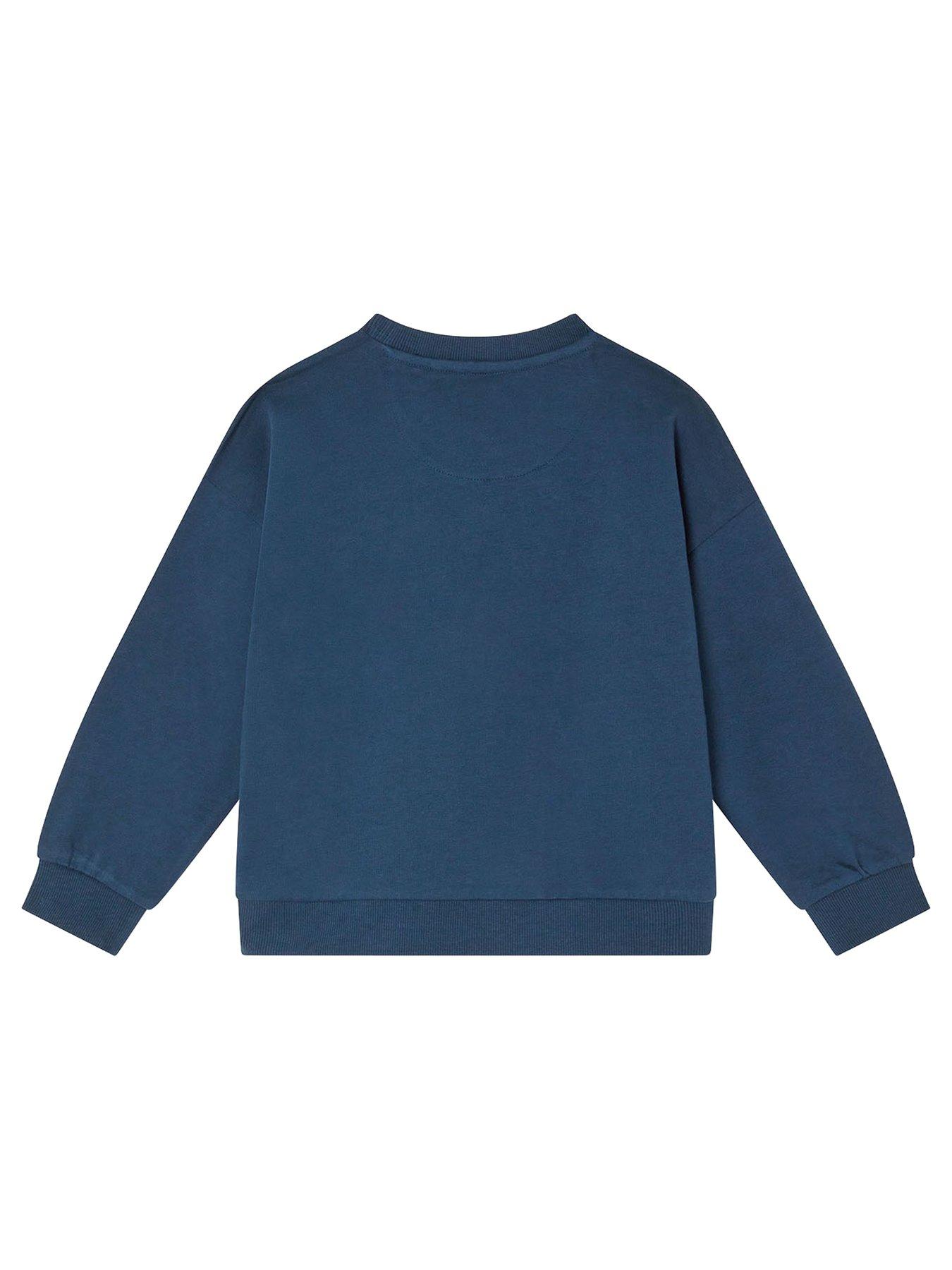  image of monsoon-boys-bear-sweat-top-navy