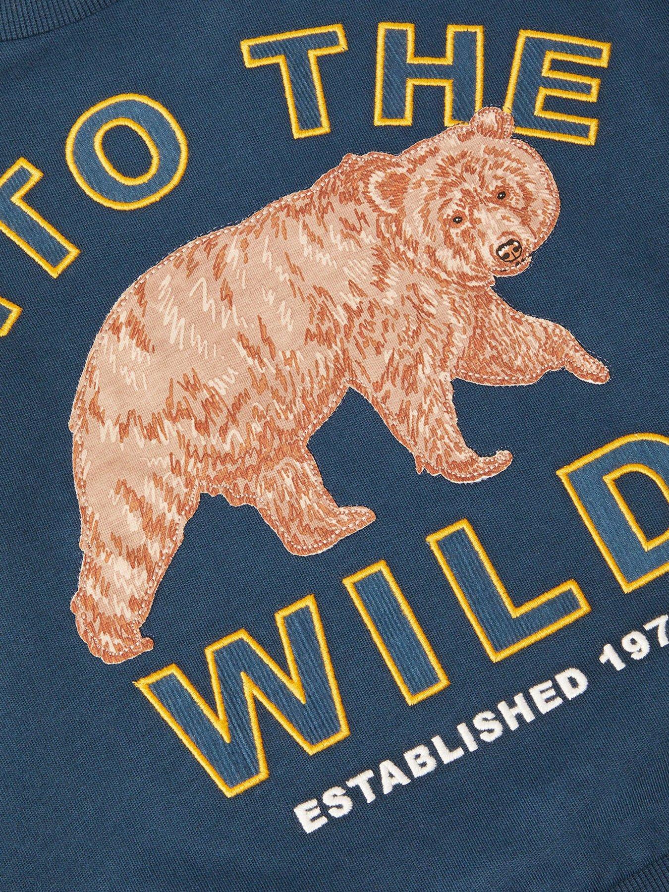  image of monsoon-boys-bear-sweat-top-navy