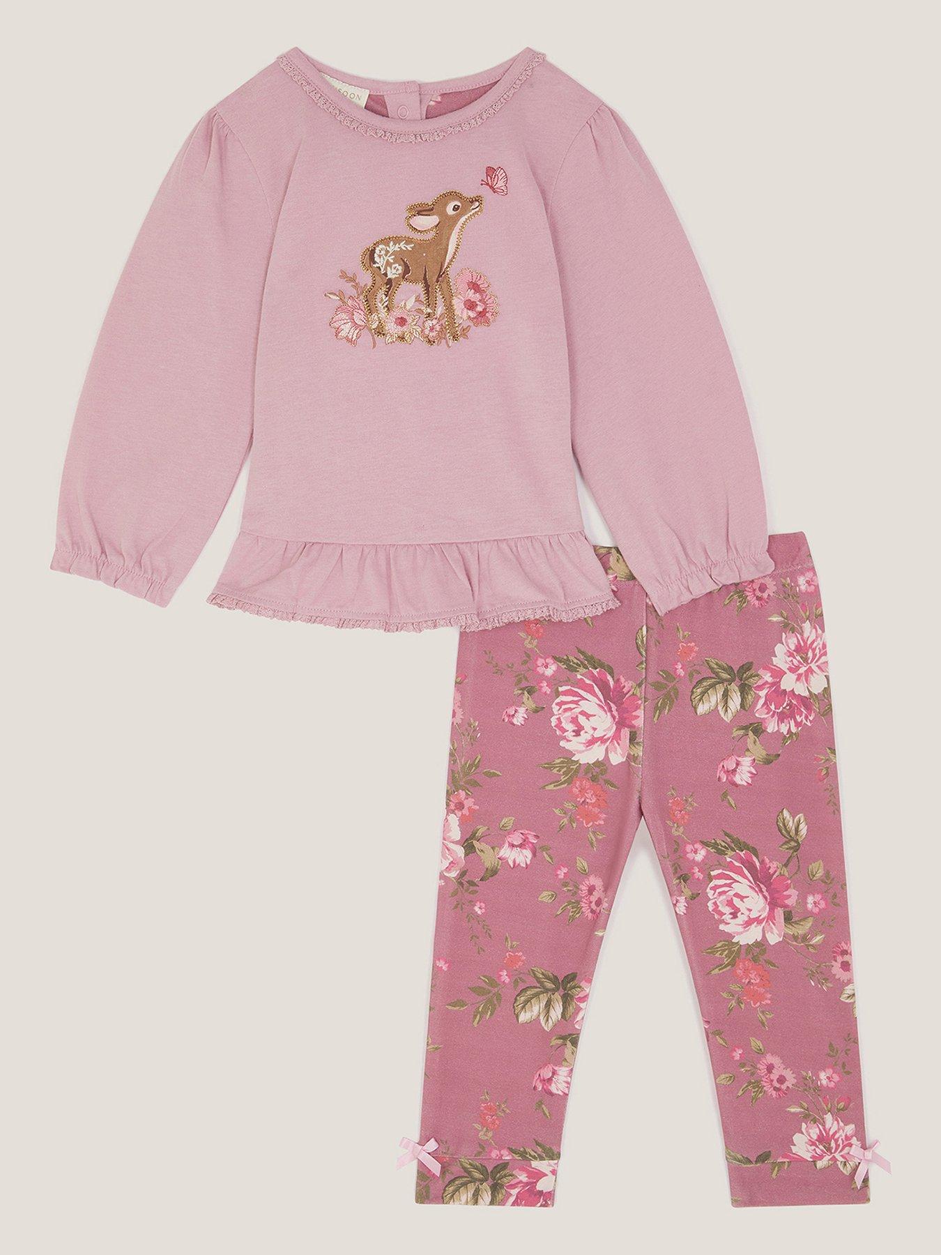 undefined Baby Girls Felicity Top  &  Legging Set - Pink