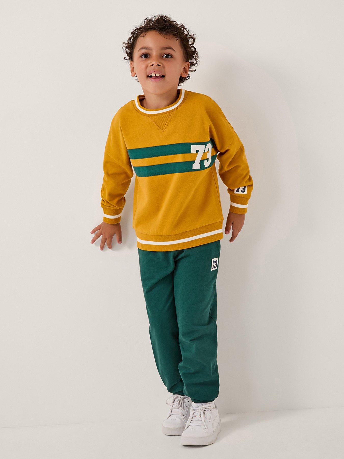 Monsoon Boys Varsity Sweatshirt - Yellow