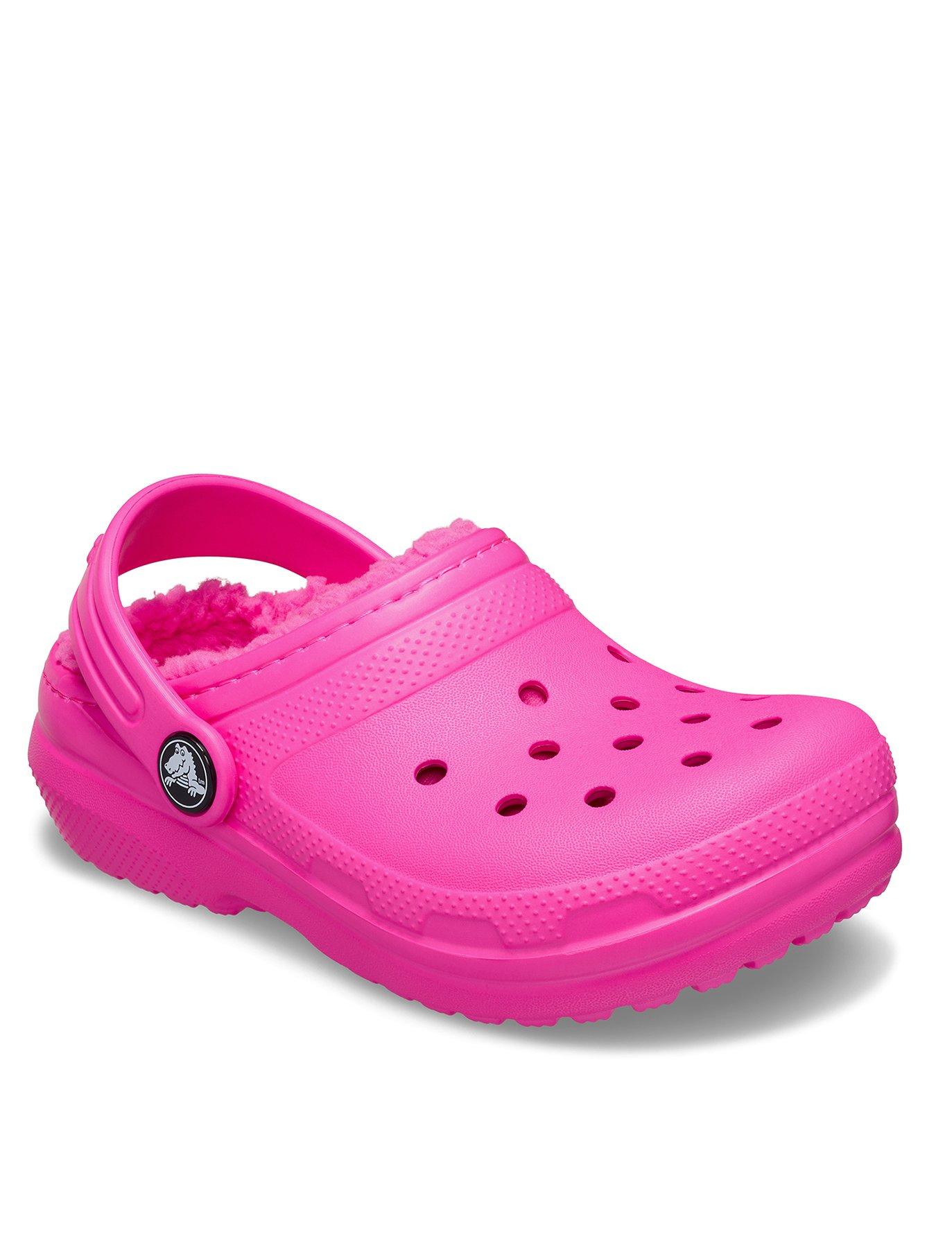  image of crocs-classic-lined-clog-t-pink