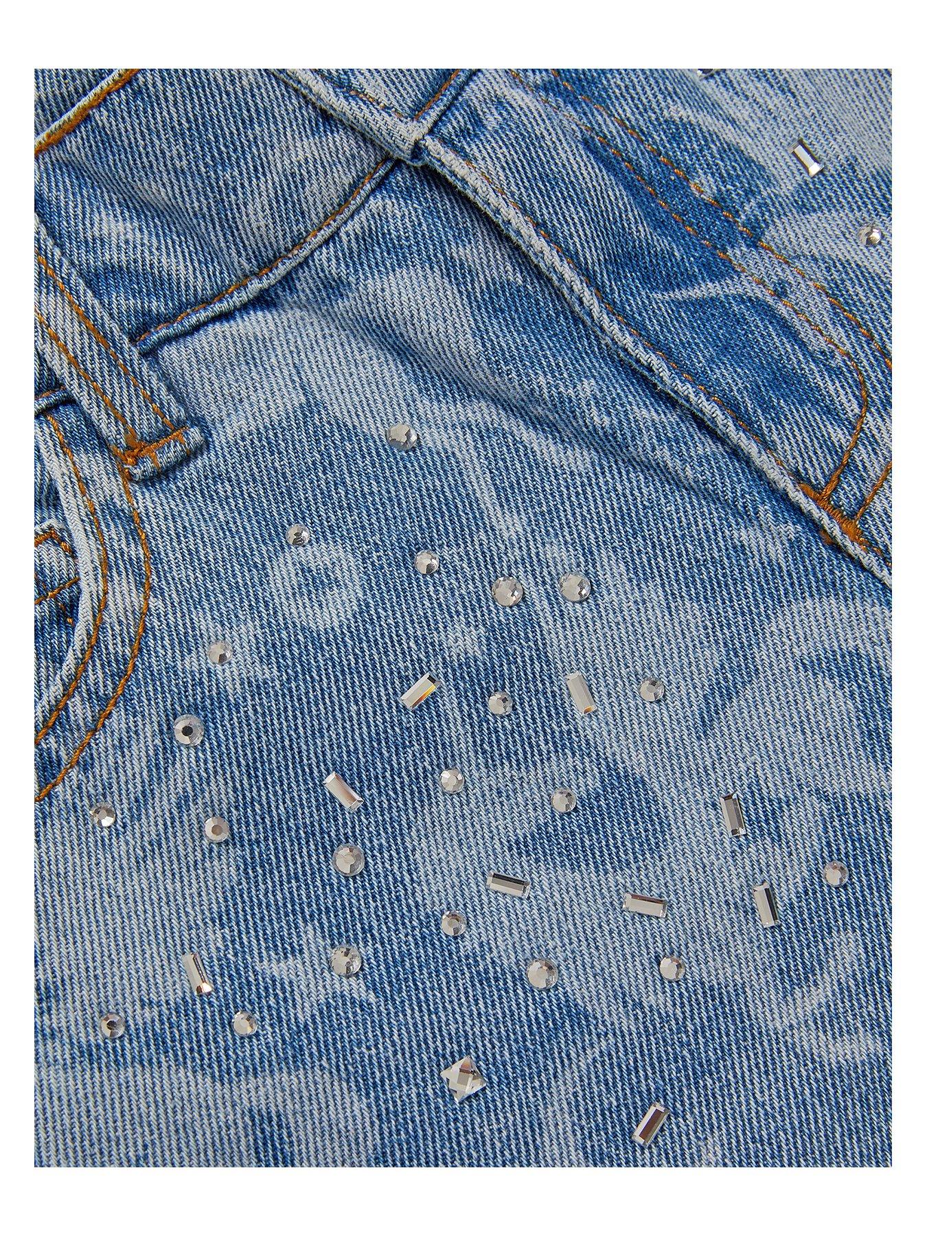 Image 3 of 3 of Monsoon Girls Unicorn Cosmic Jeans - Blue