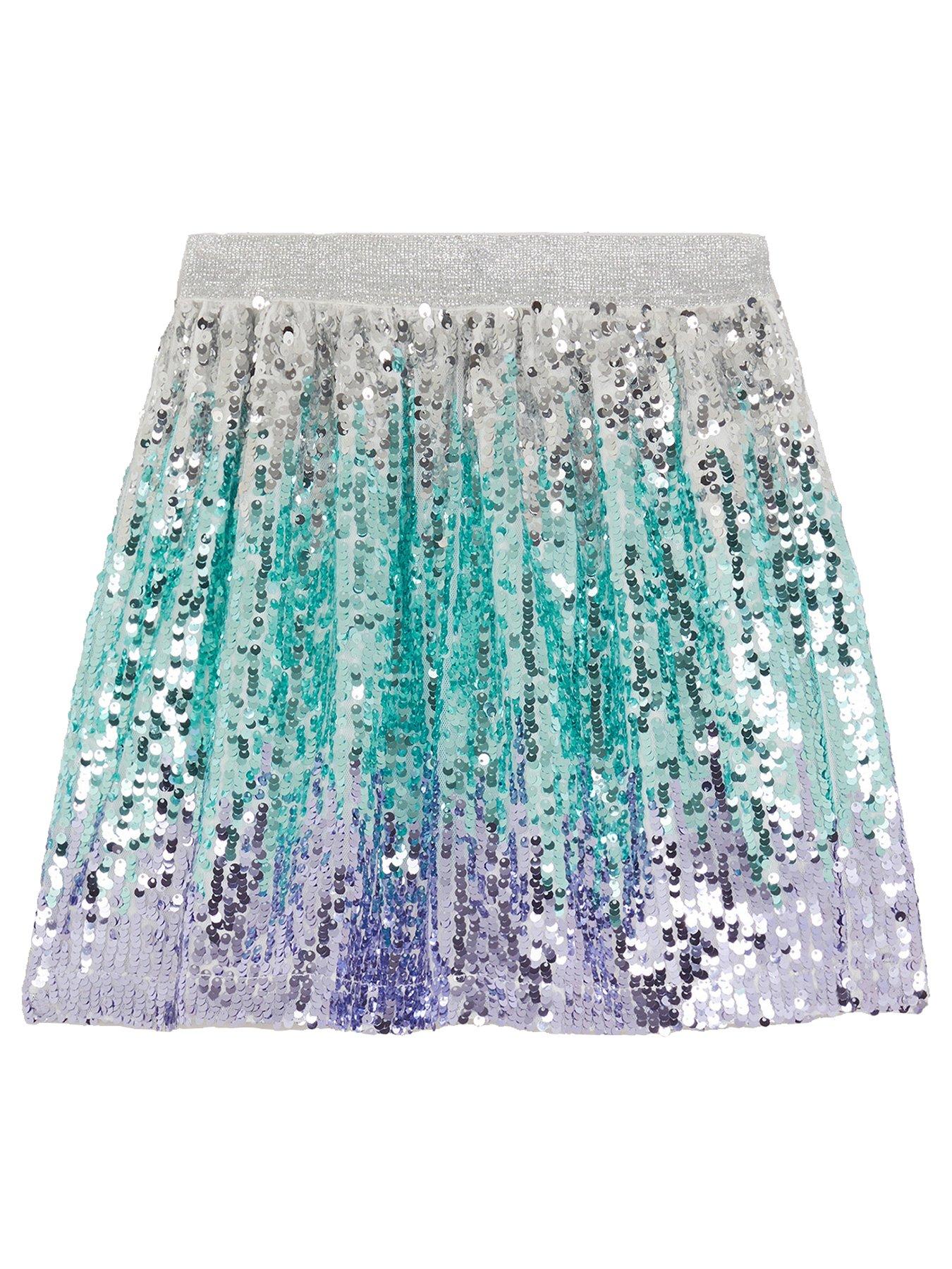  image of monsoon-girls-mermaid-sequin-ombre-skirt-multi