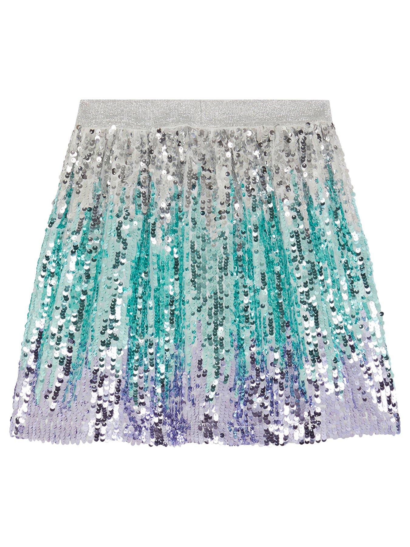  image of monsoon-girls-mermaid-sequin-ombre-skirt-multi