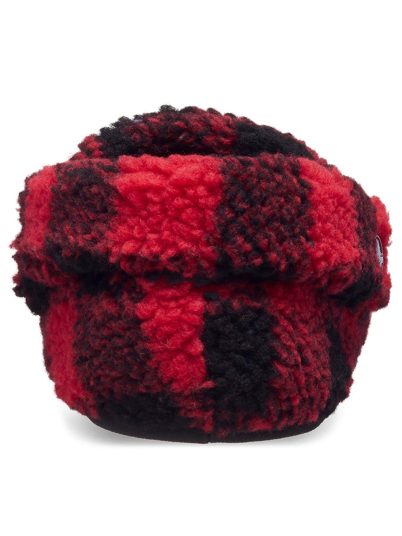 Crocs Classic Buff Check Cozzzy Slipper K - Red | Littlewoods
