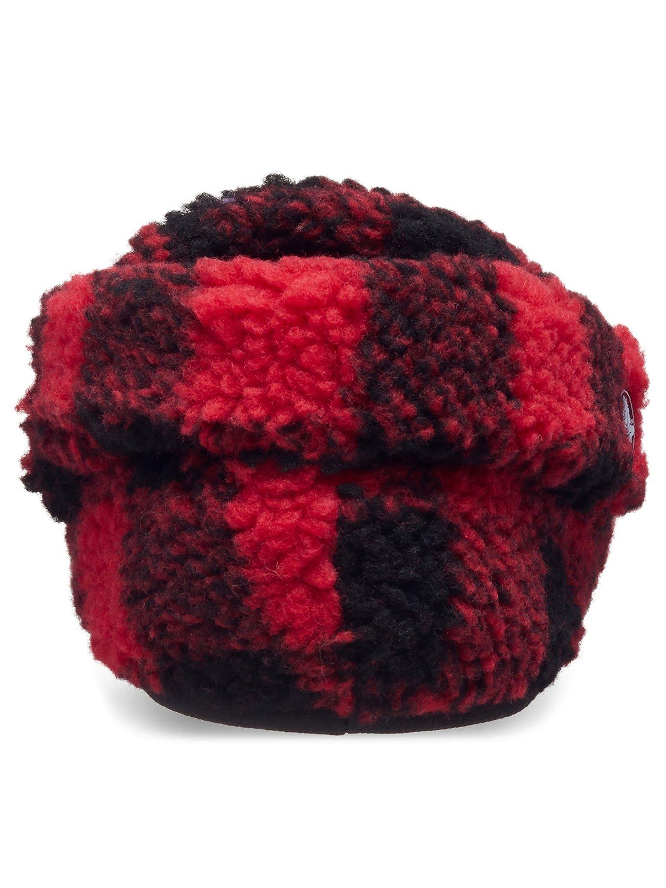 Image 3 of 6 of Crocs Classic Buff Check Cozzzy Slipper T - Red