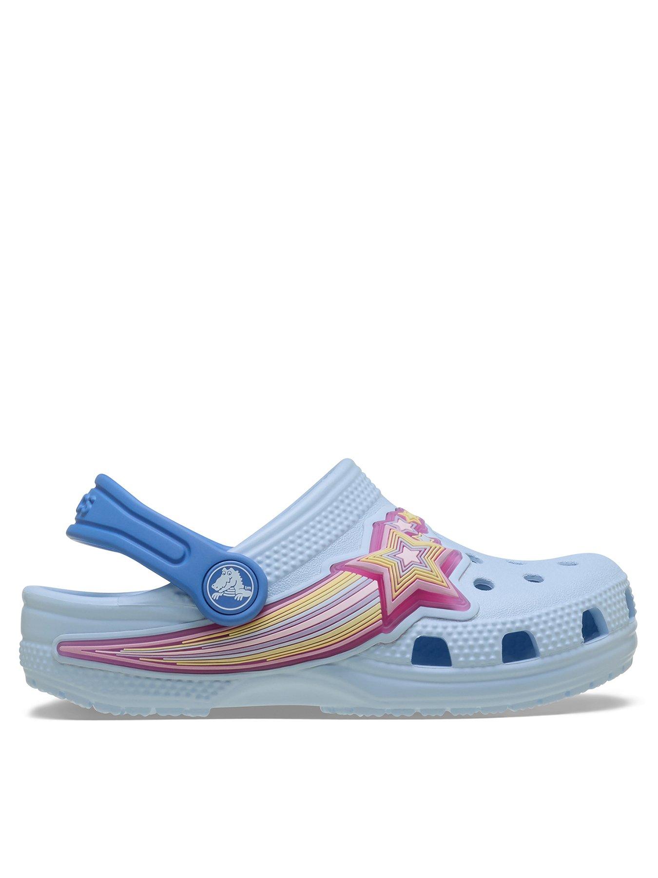 Image 1 of 6 of Crocs Classic Star Lights Clog T - Blue