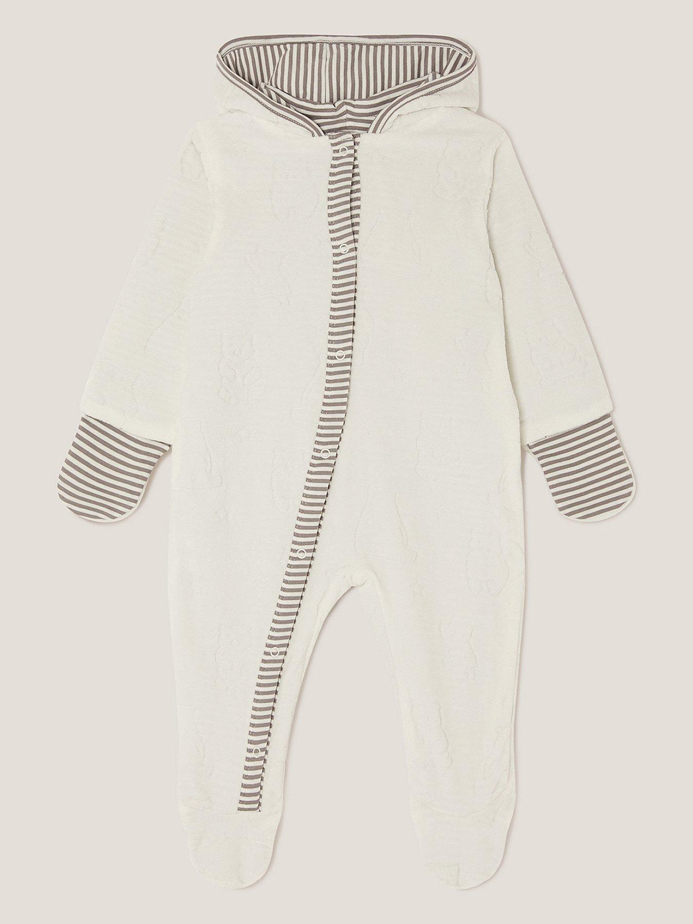undefined Baby Girls Polar Bear All In One - White