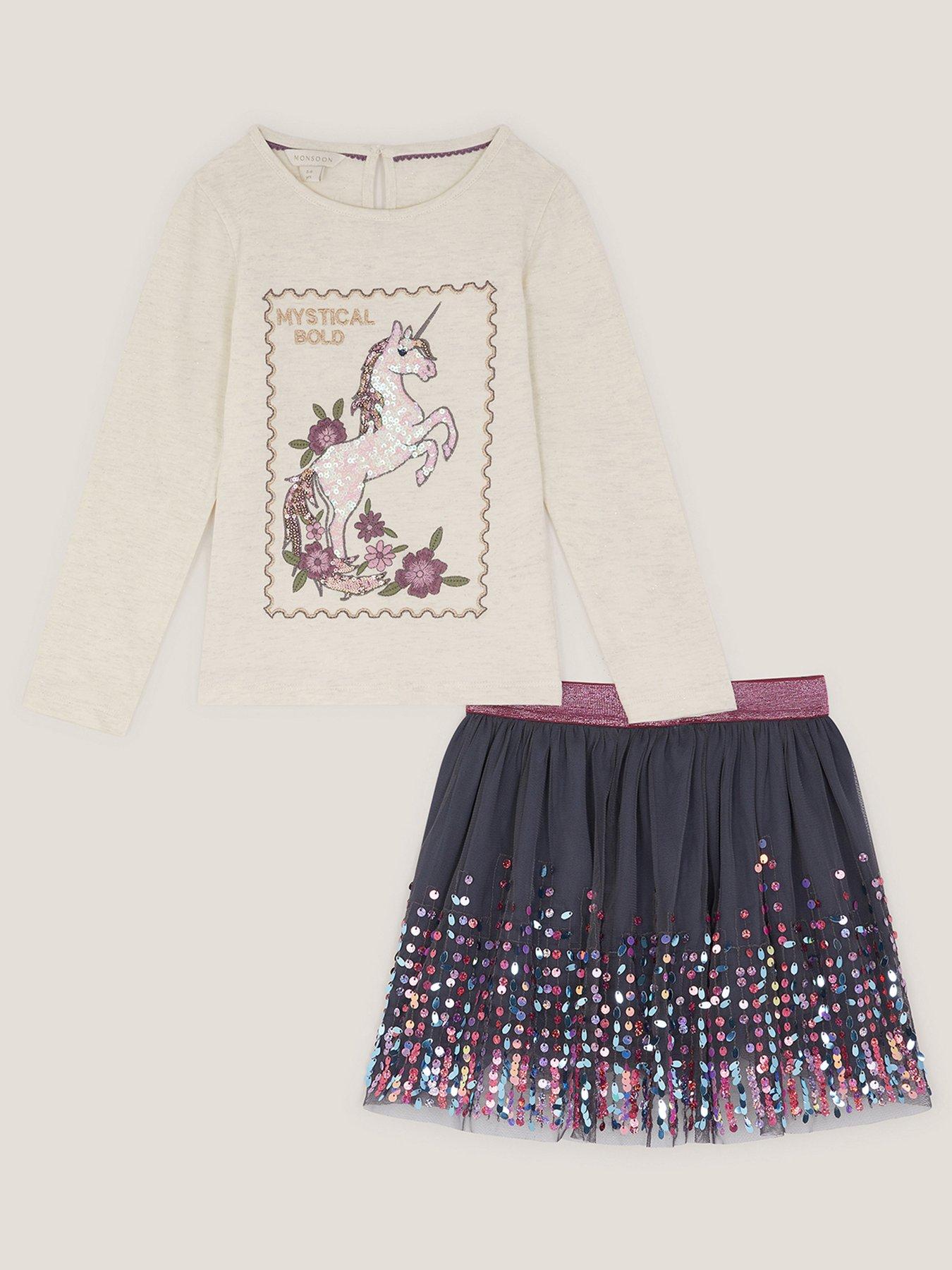 Image 1 of 3 of Monsoon Girls Cosmic Stamp Unicorn Set - Purple