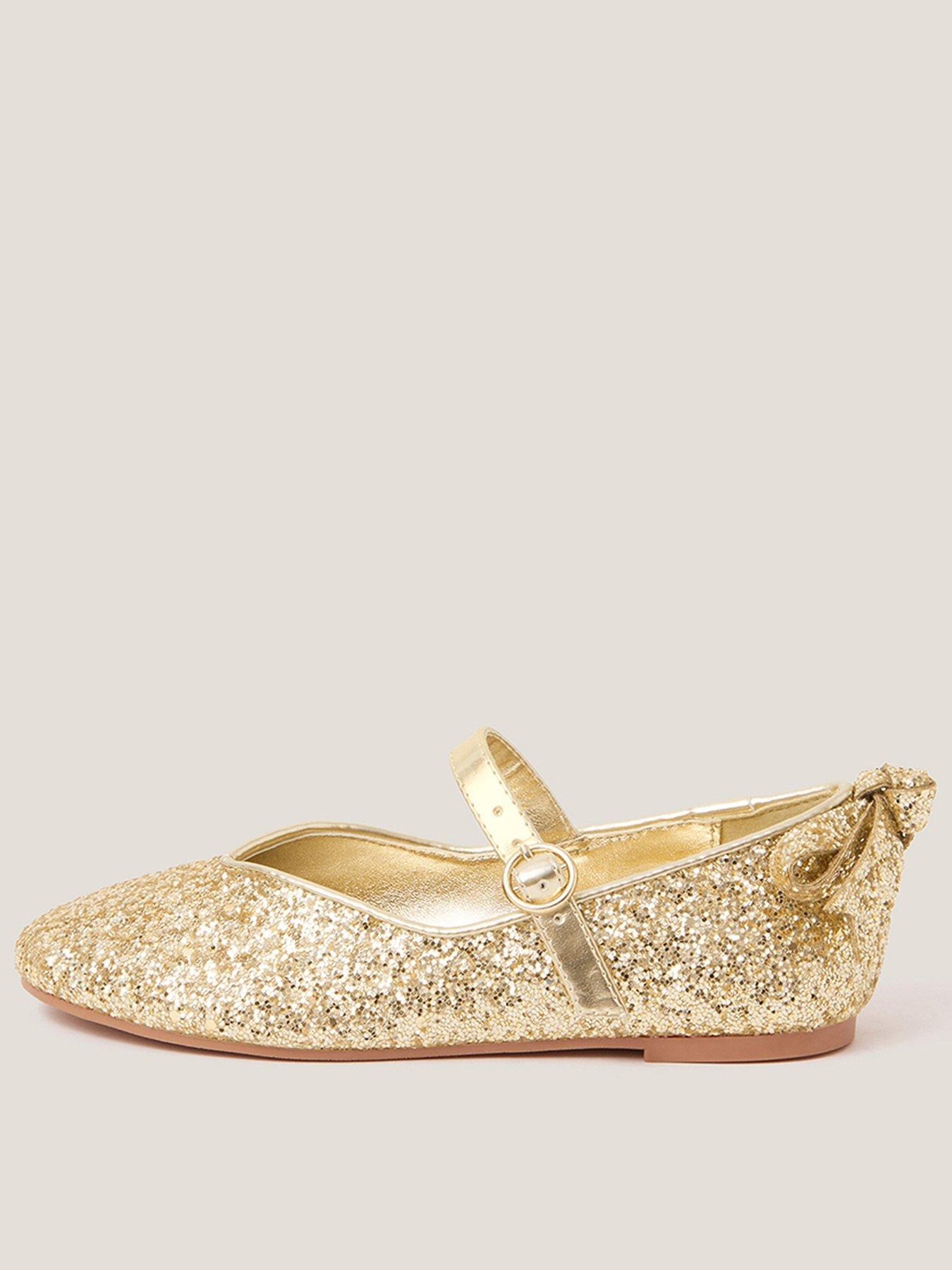 monsoon-girls-sparkle-bow-ballerina-shoes-gold
