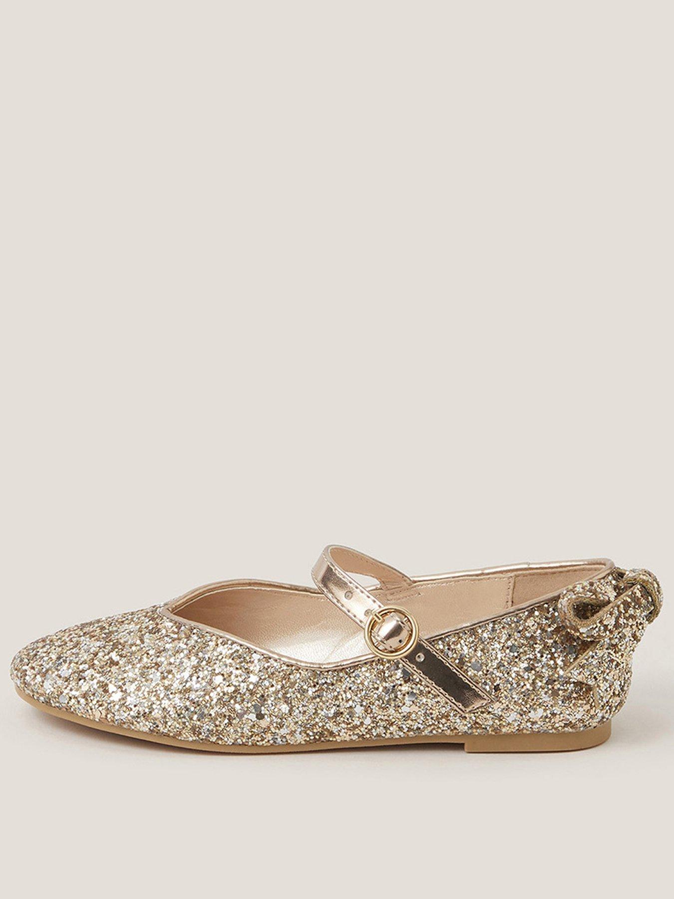 monsoon-girls-sparkle-bow-ballerina-shoes-gold