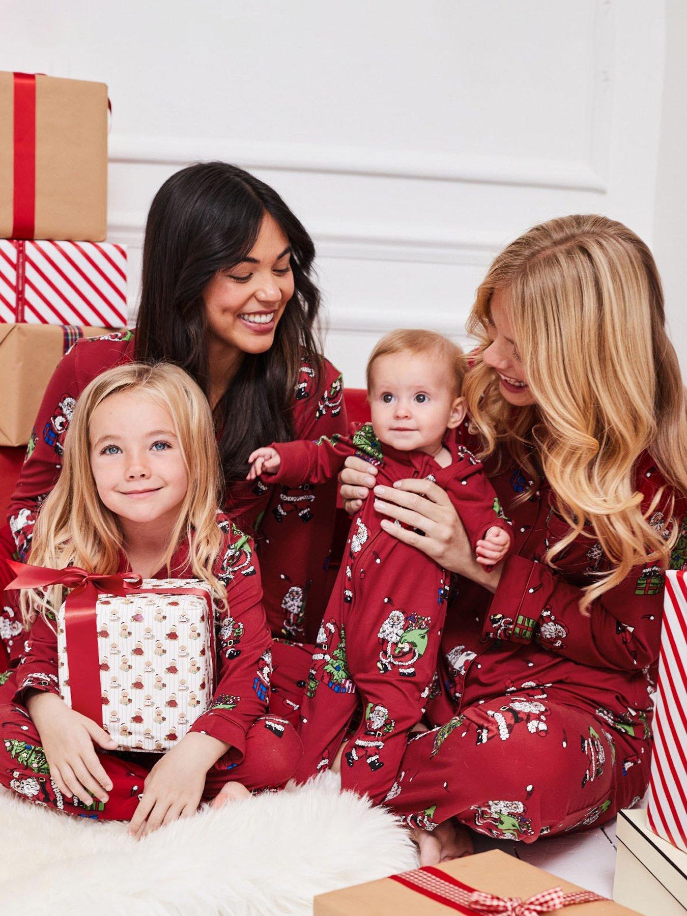 CHELSEA PEERS Unisex Baby Santa Snowball Zip Fastening Sleepsuit - Red