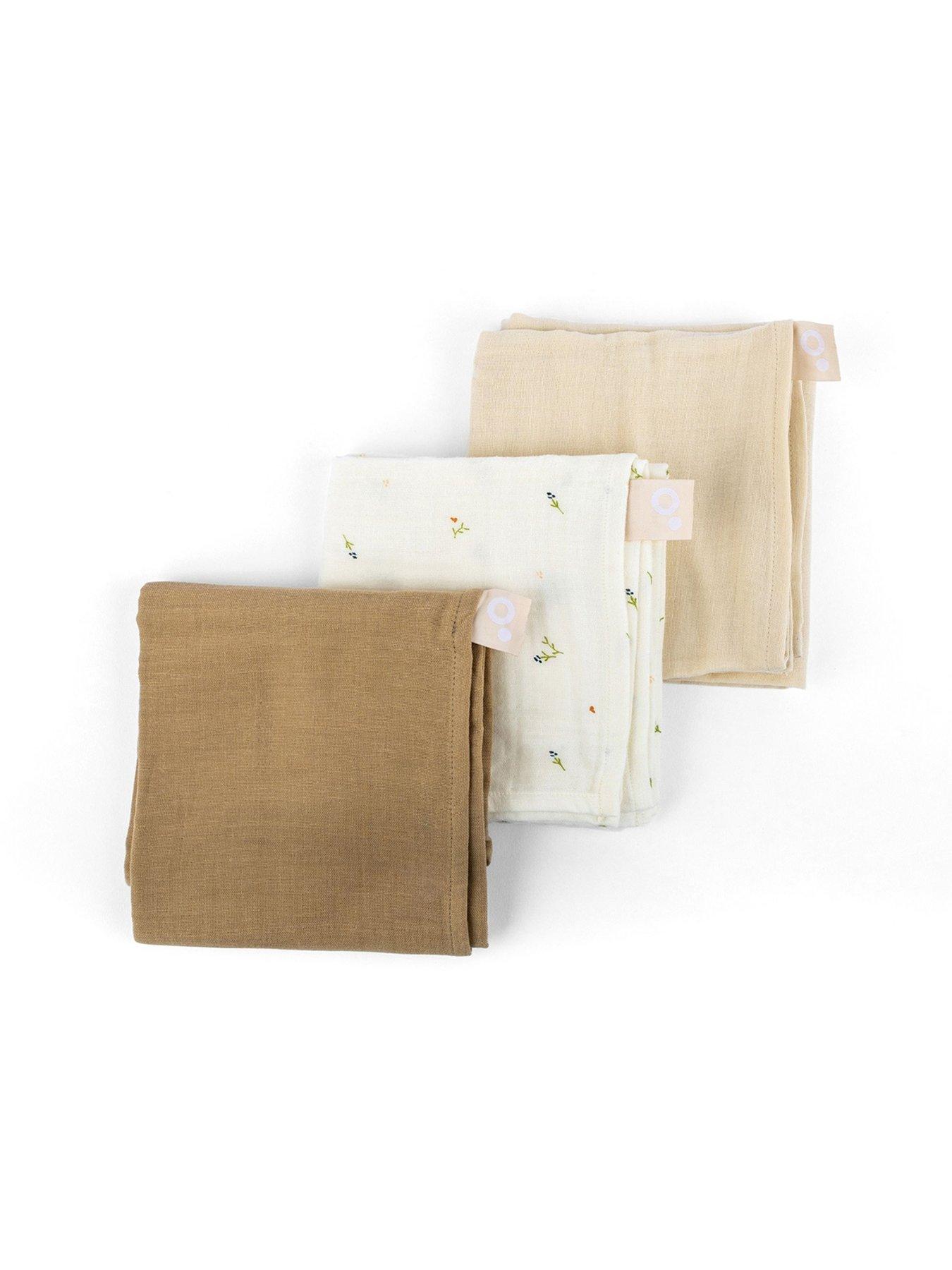 undefined Lovely Muslin Cloths (Set of 3) - Sweety Cream