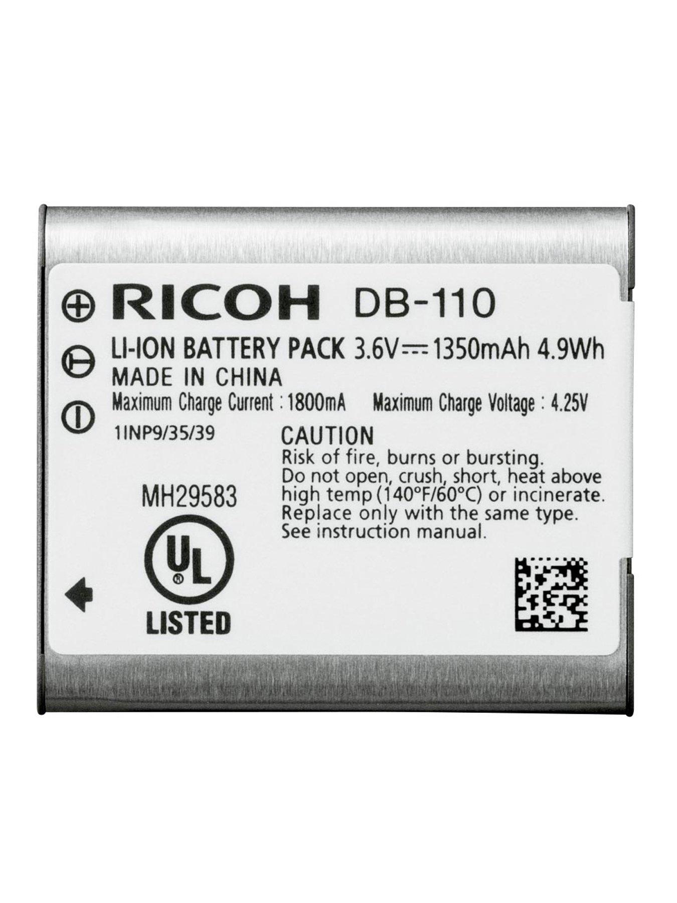 Image 2 of 2 of RICOH DB-110 Li-ion Rechargeable Battery for Theta X WG-6 GRIII G-900