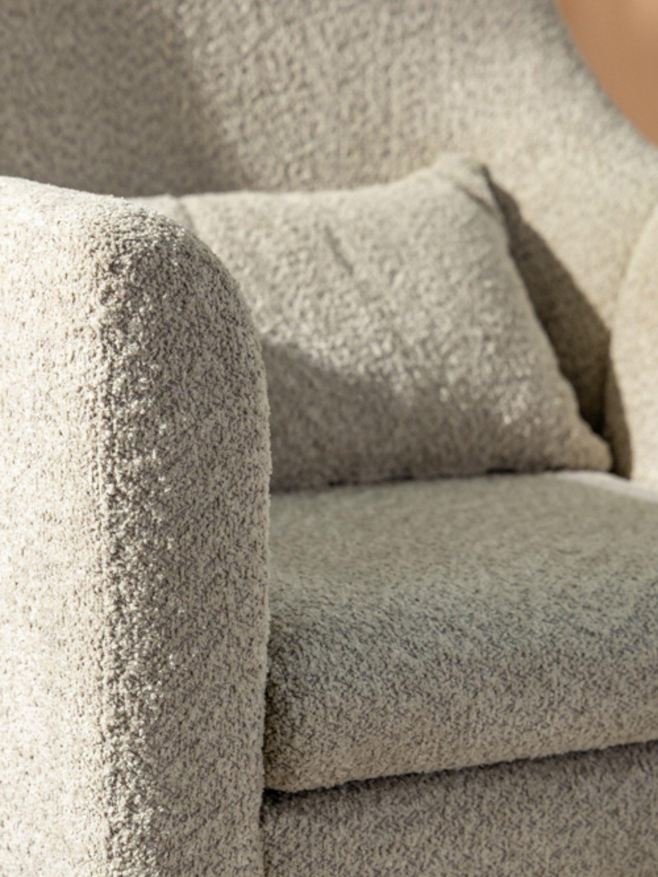 Image 4 of 7 of Tutti Bambini Oscar Luxe Rocking Chair & Footstool - Teddy Mushroom