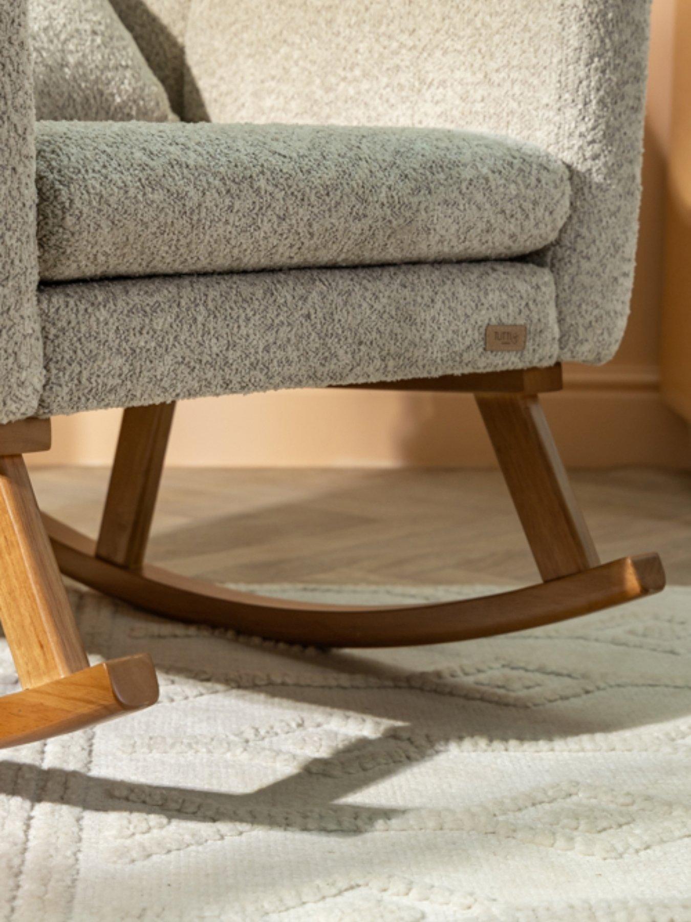 Image 5 of 7 of Tutti Bambini Oscar Luxe Rocking Chair & Footstool - Teddy Mushroom