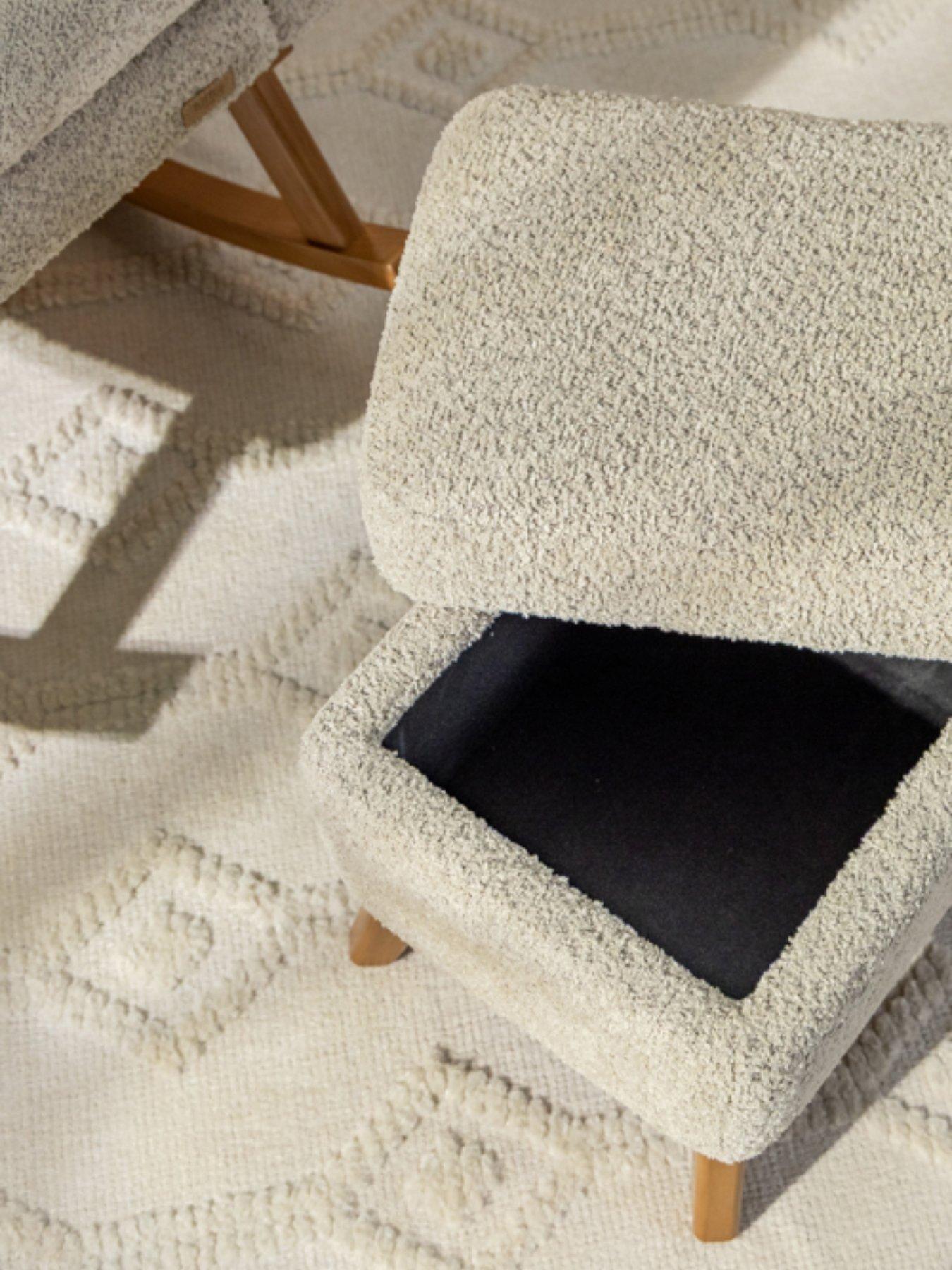 Image 6 of 7 of Tutti Bambini Oscar Luxe Rocking Chair & Footstool - Teddy Mushroom