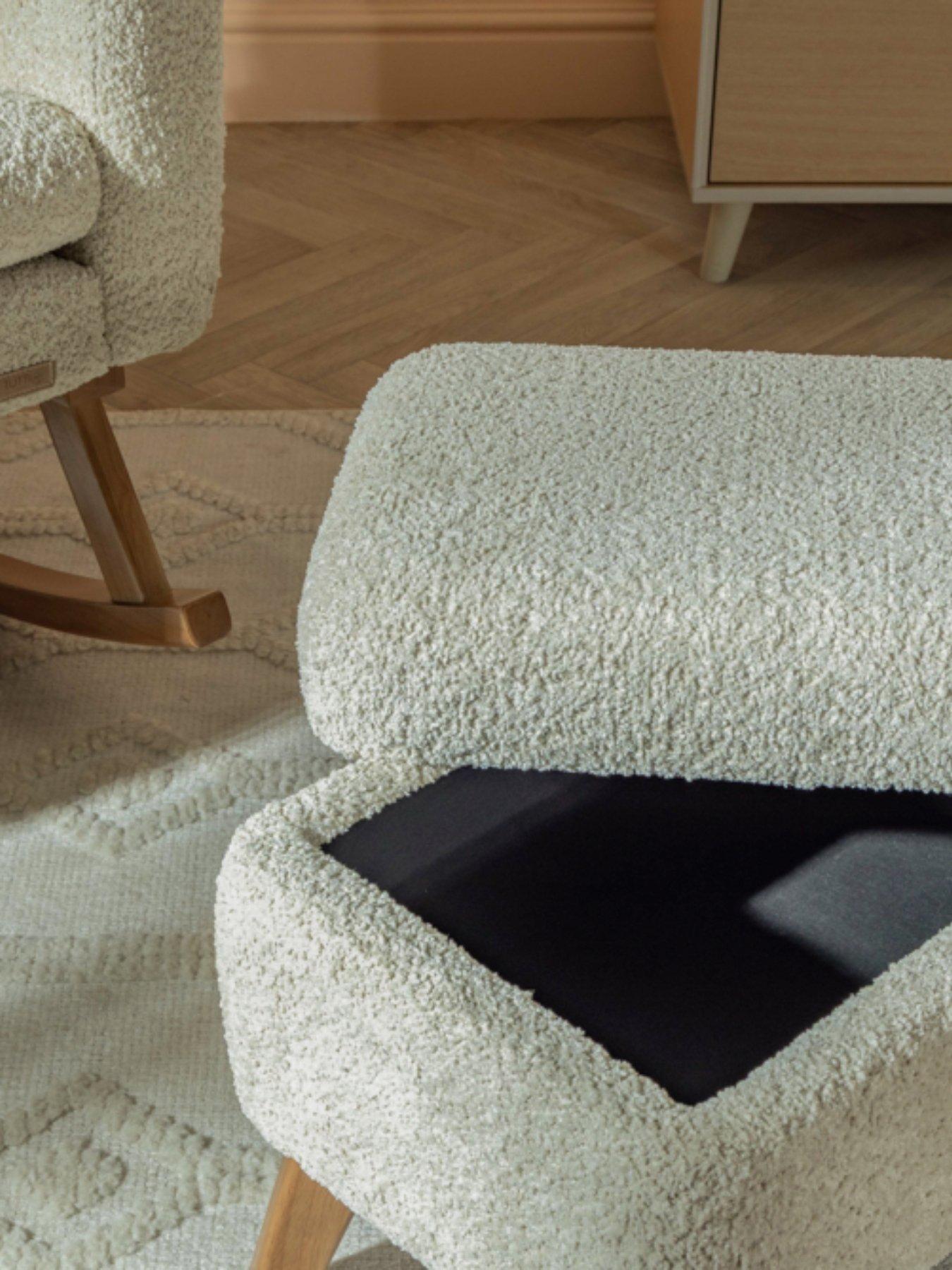 Image 6 of 7 of Tutti Bambini Oscar Luxe Rocking Chair & Footstool - Teddy Sage