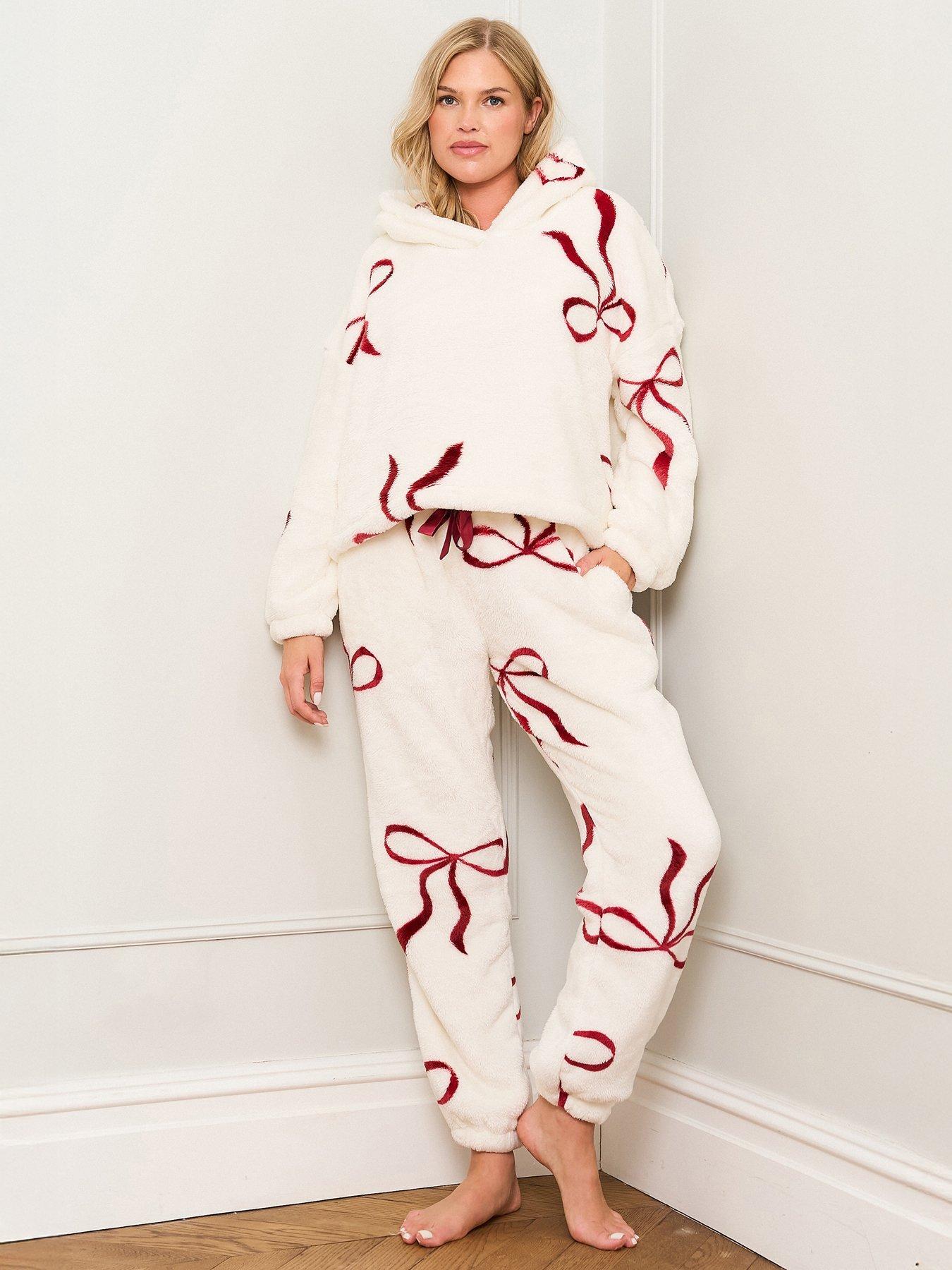 Jim Jam The Label Jim Jam The Label Bow Print Twosie - Pink/cream
