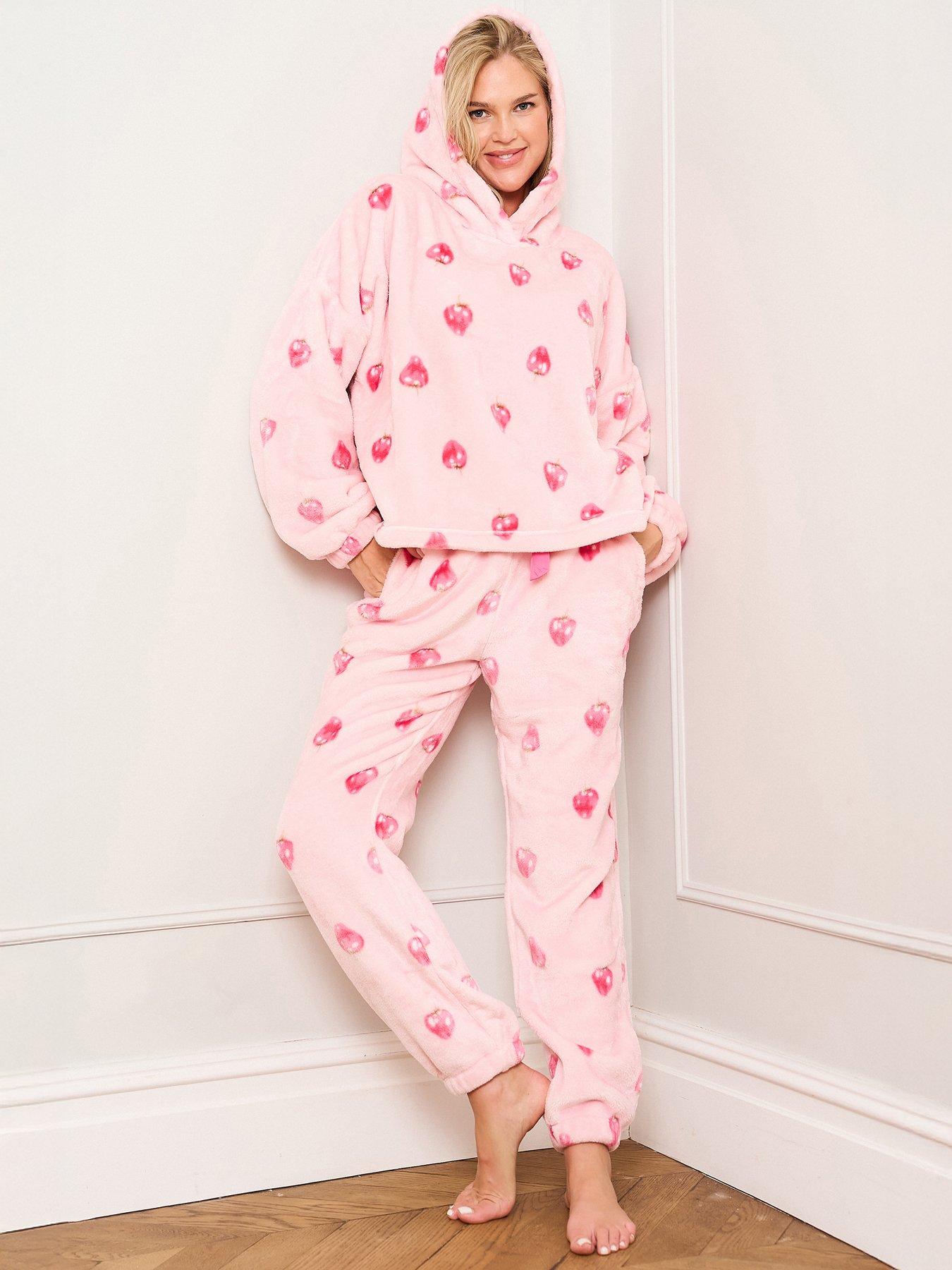 undefined Jim Jam The Label Strawberry Print Twosie - Pink