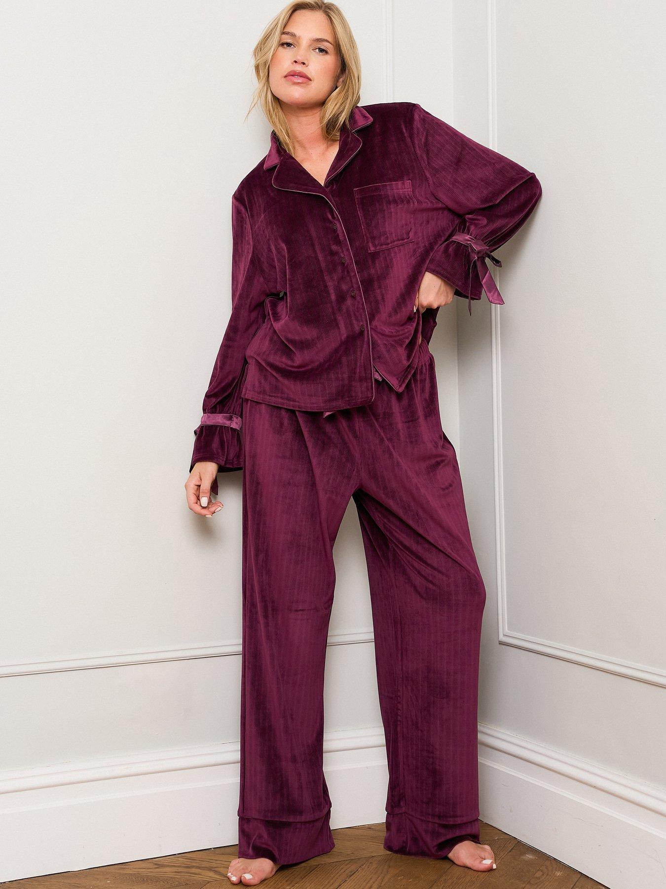 Image 2 of 4 of Jim Jam The Label Burgundy Revere Pyjamas - Burgundy
