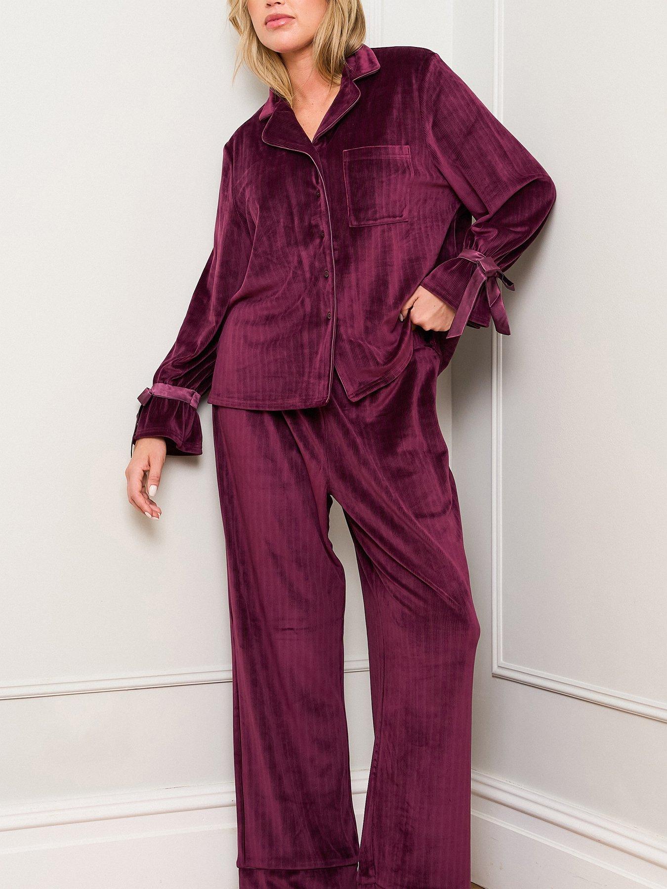 Image 3 of 4 of Jim Jam The Label Burgundy Revere Pyjamas - Burgundy