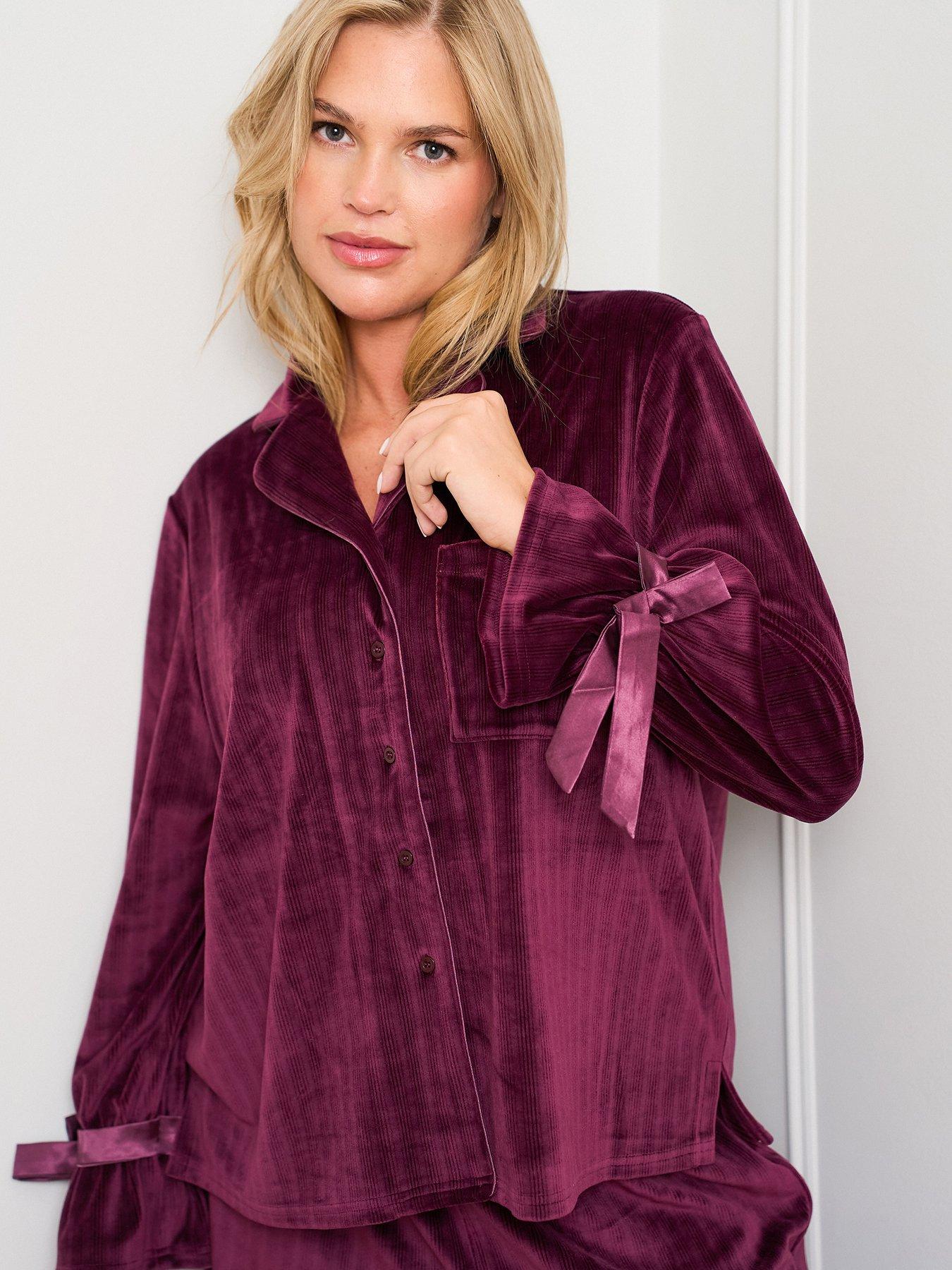 Image 4 of 4 of Jim Jam The Label Burgundy Revere Pyjamas - Burgundy