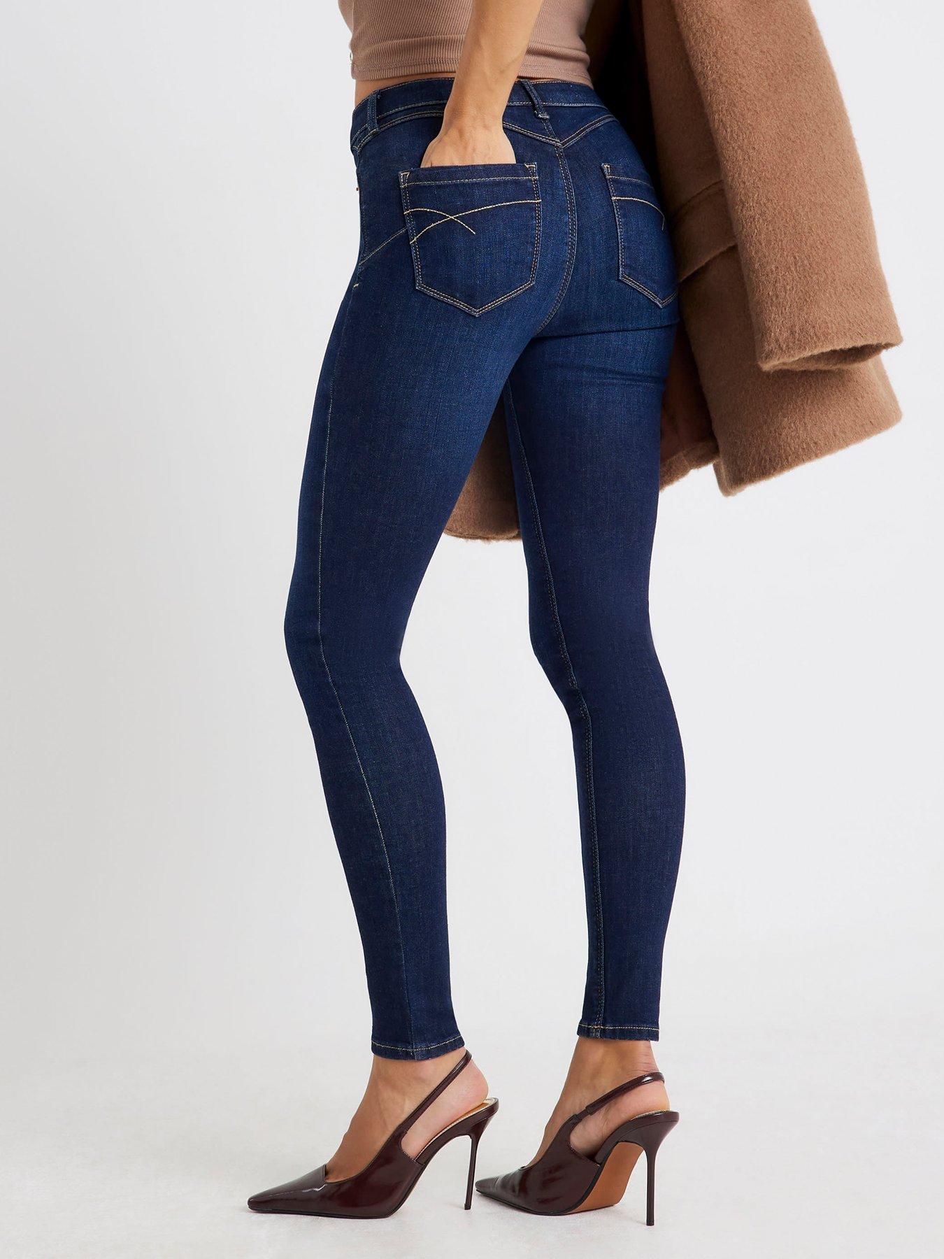 image of river-island-molly-sculpt-washington-jeans-blue