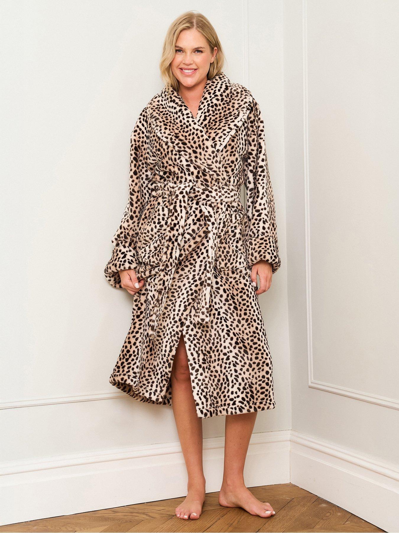 Jim Jam The Label Animal Print Dressing Gown - Multi