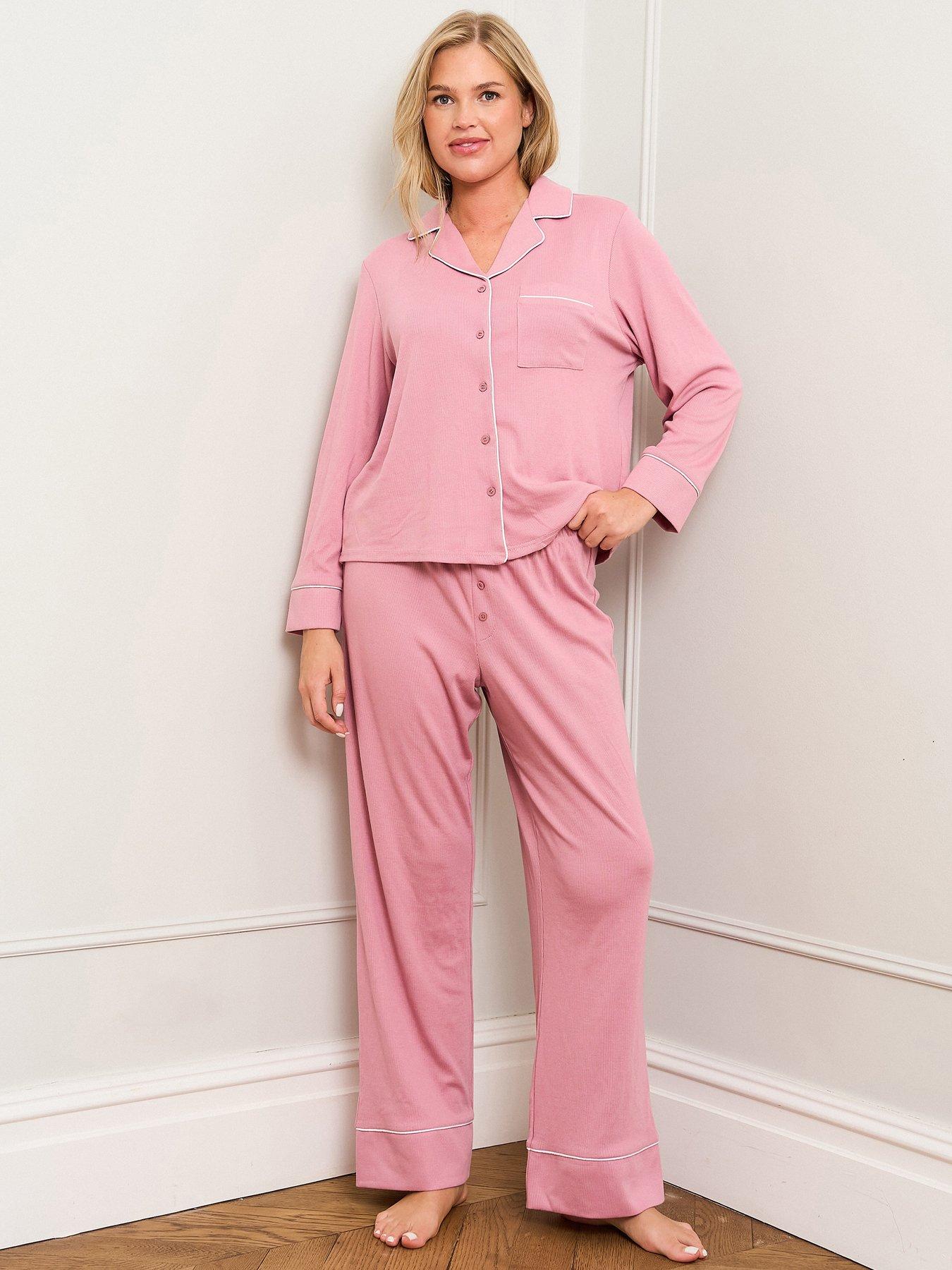 undefined Lilas Traditional Pyjama Set - Lilas