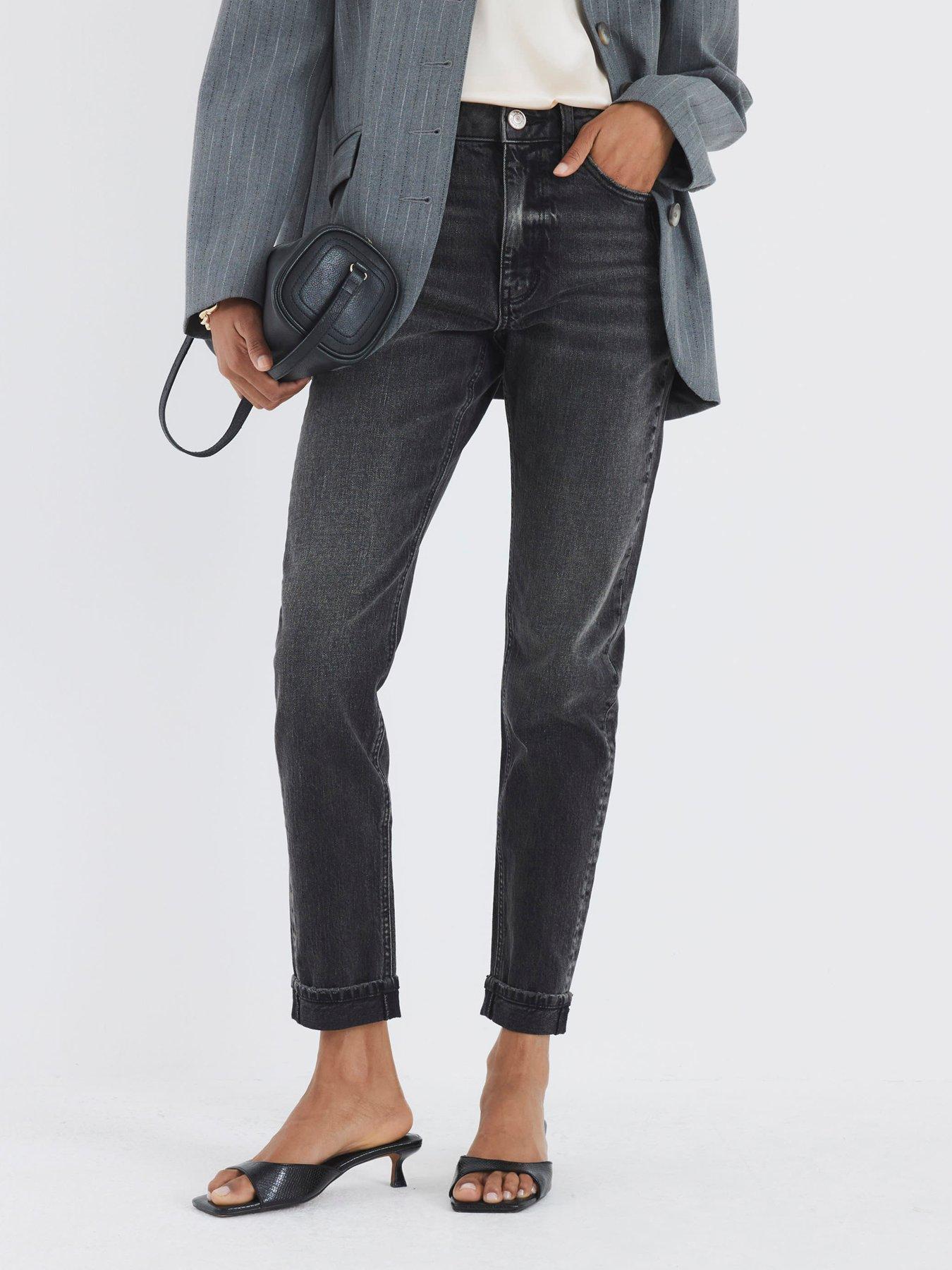 River Island Mom Sculpt Ned Jeans - Black