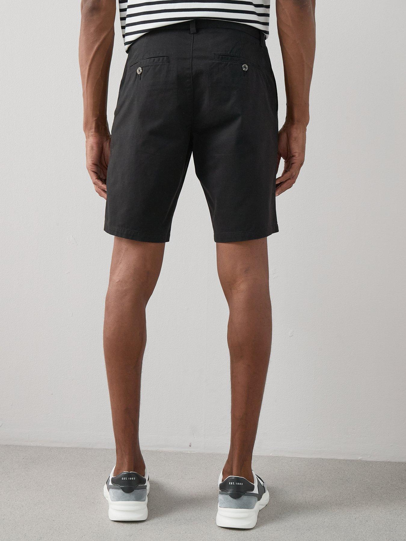 Image 3 of 7 of The Very Collection 2 Pack Cotton Rich Chino Shorts - Charcoal/Black