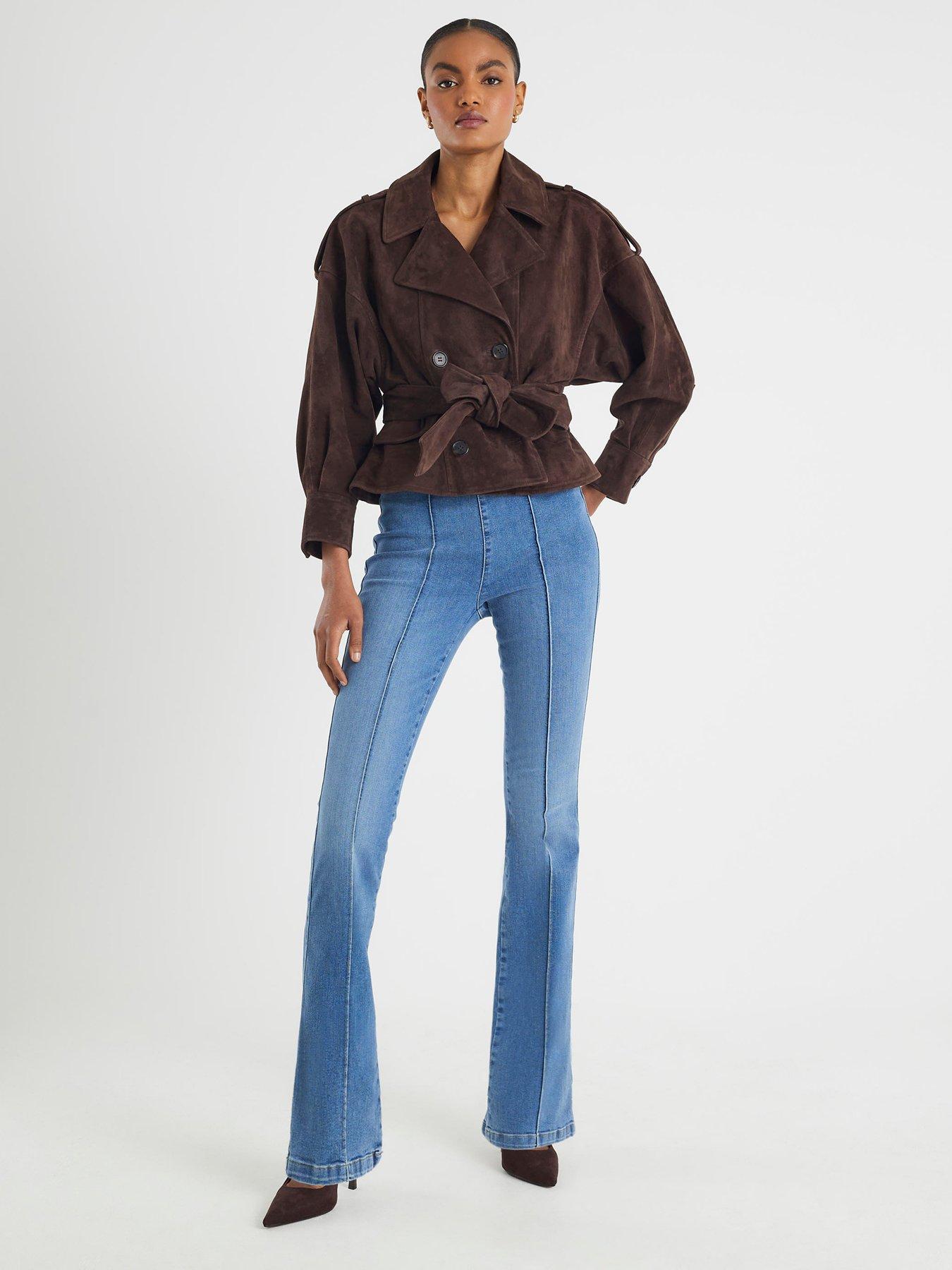 undefined Pull On Bootcut Kirsty Jeans - Blue